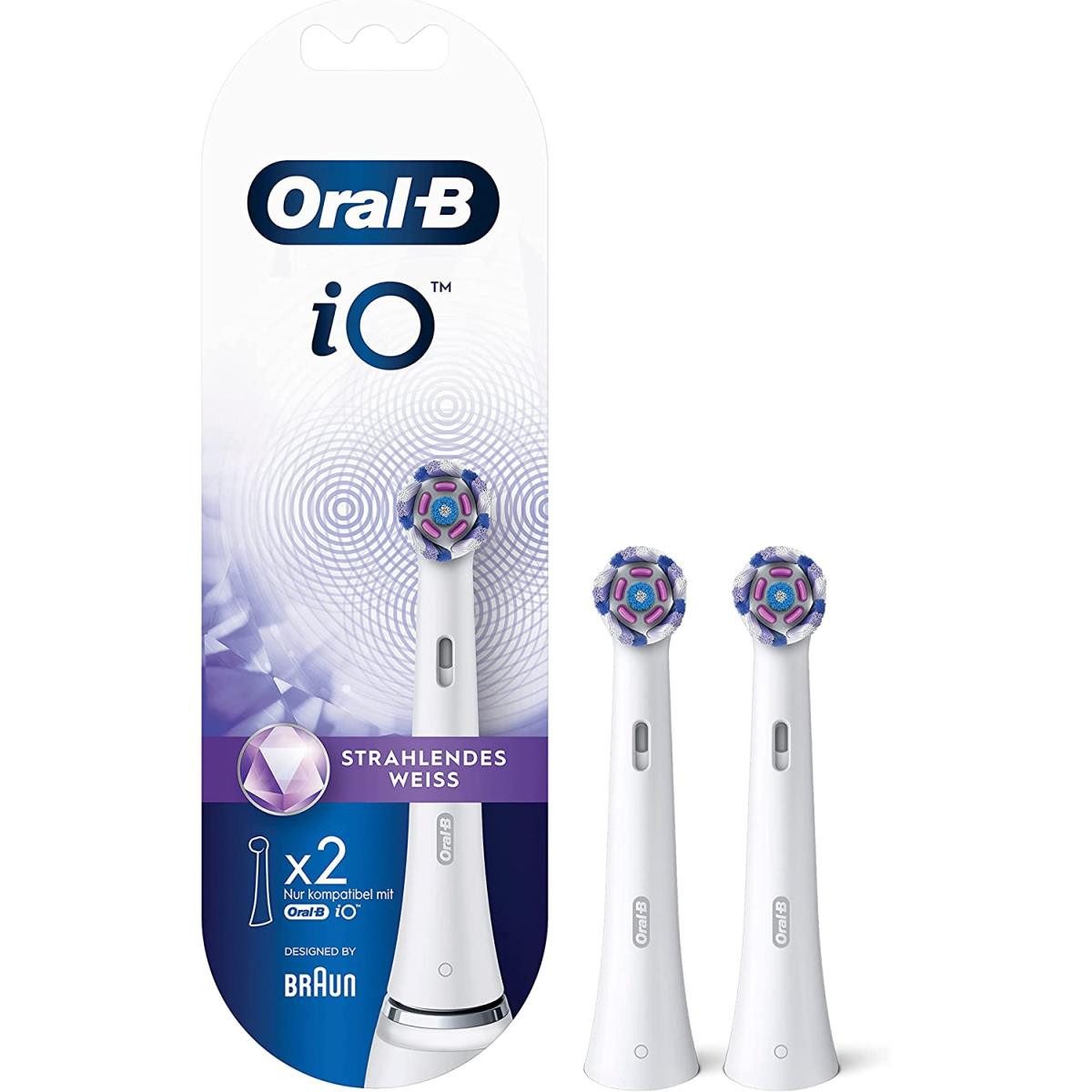 Oral-B Aufsteckbürsten Oral-B Aufsteckbürsten iO Radiant White 2er, Aufsteckbürsten / Zahnbürste, Oral-B, Oral-B Aufsteckbürsten und Oral-B Zahnbürsten