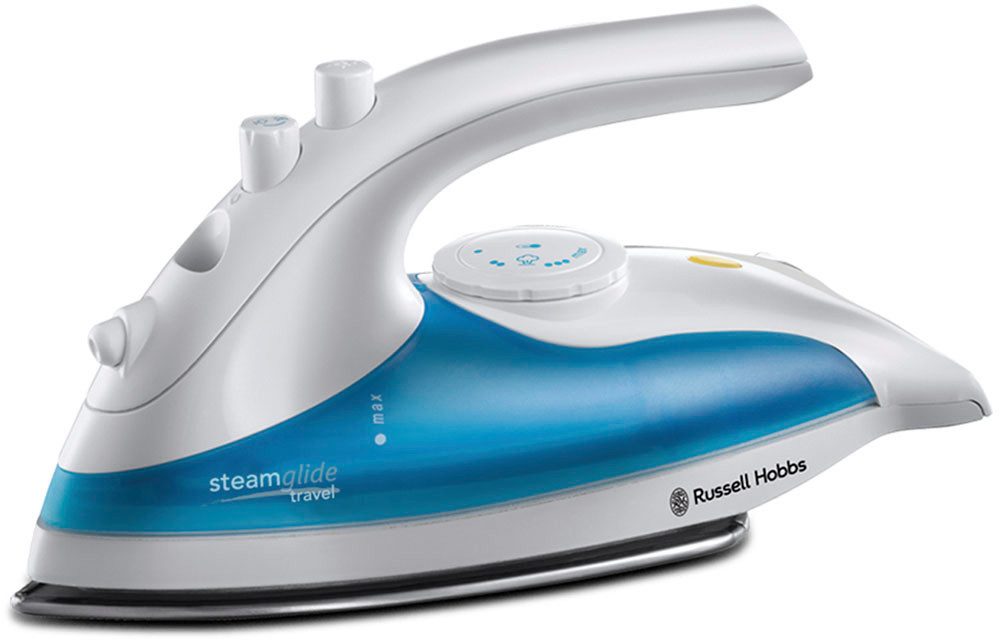 RUSSELL HOBBS Dampfbügeleisen 22470-56, Reisedampfbügeleisen, 830 W, mit Edelstahlsohle, weltweite Spannungsanpassung 110-240V