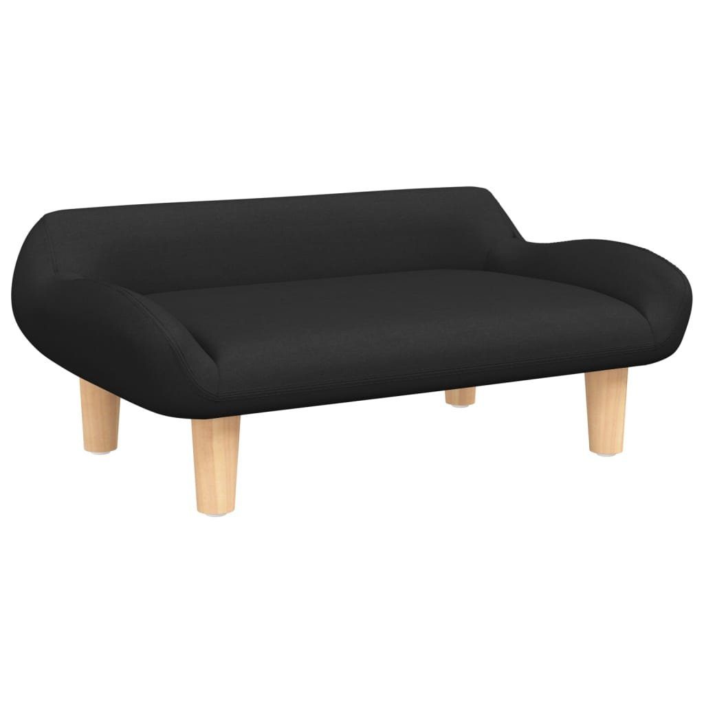 vidaXL Kindersofa NA Kindersofa Schwarz 70x40x24 cm Stoff Kindercouch Kindermöbel Kinder