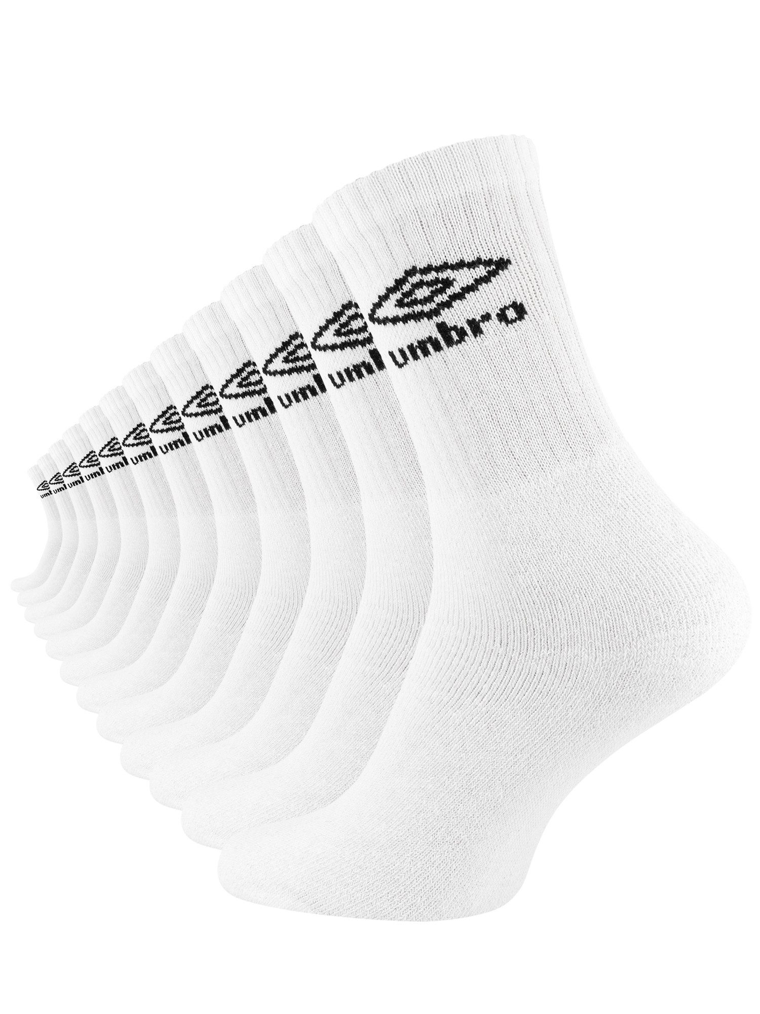 Umbro Socken Umbro Socken (12-Paar) mit stoßdämpfendem Vollfrottee-Fußbett