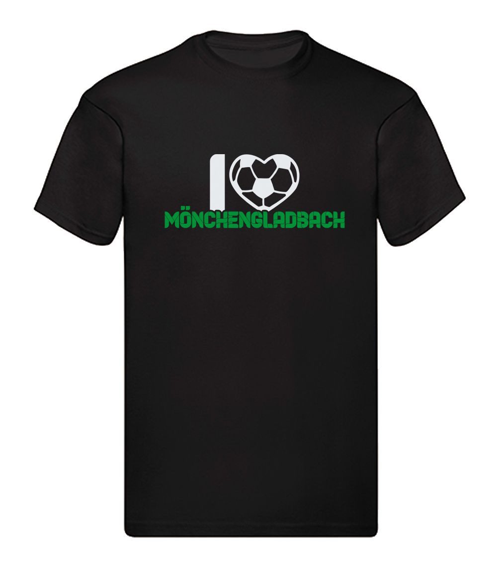 G-graphics T-Shirt I love Mönchengladbach (1-tlg) Herren T-Shirt mit einem Motiv für den echten Fan