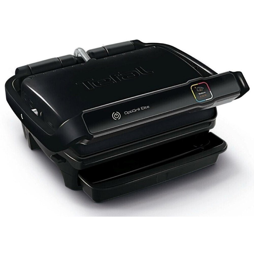 Tefal Kontaktgrill GC7508 OptiGrill Elite Kontaktgrill schwarz