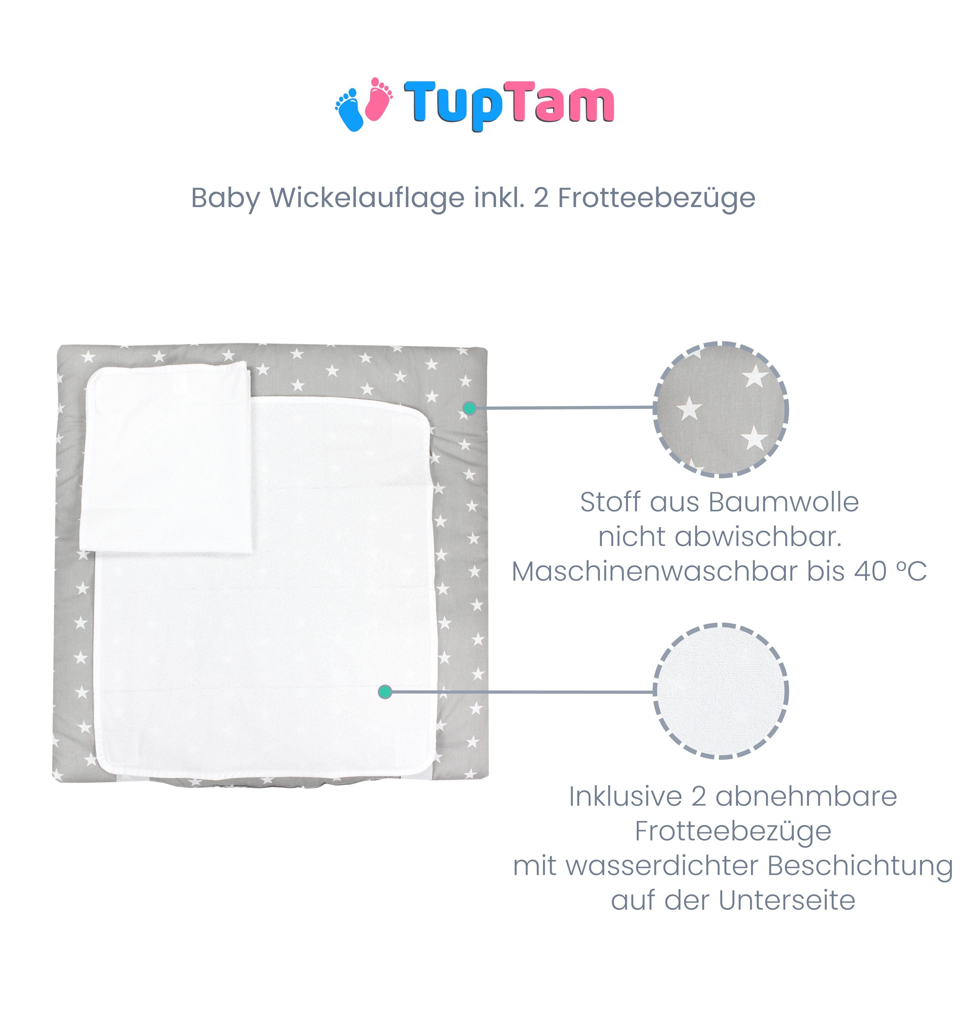 Frotteebezügen TupTam inkl. TupTam Wickelauflage Wolken Wickelauflage Baby 2 Mint ANK019