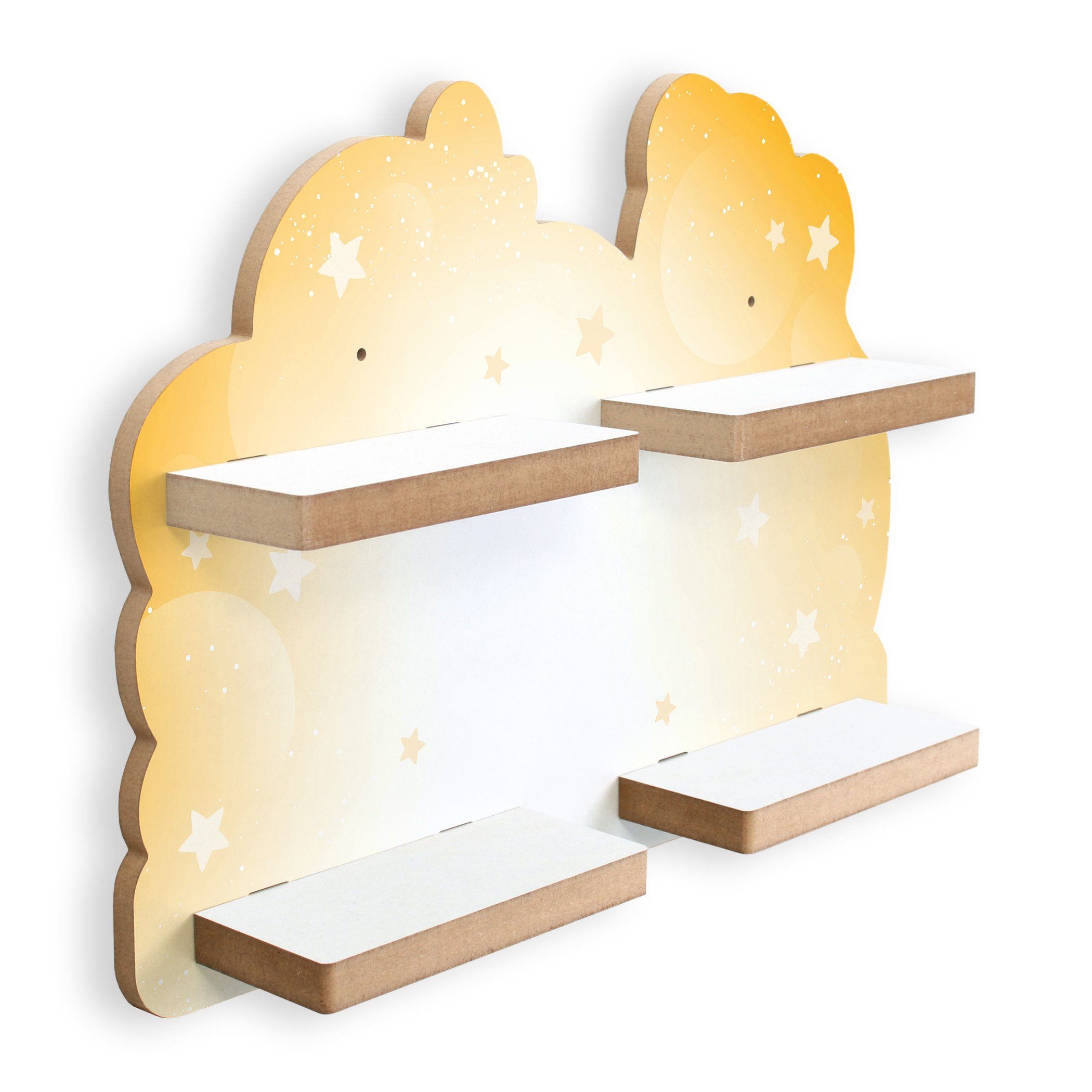 Kreative Feder Wandregal Musikboxregal-Erweiterung für Tonies, inkl. 20 Metallplättchen mit viel Platz für neue Tonie-Figuren