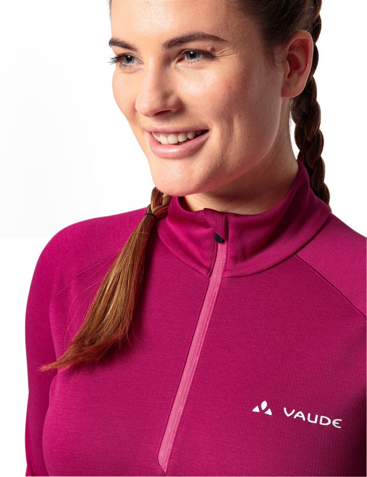 VAUDE Rundhalspullover Women's Larice Light pink II Shirt rich (1-tlg) Green Shape