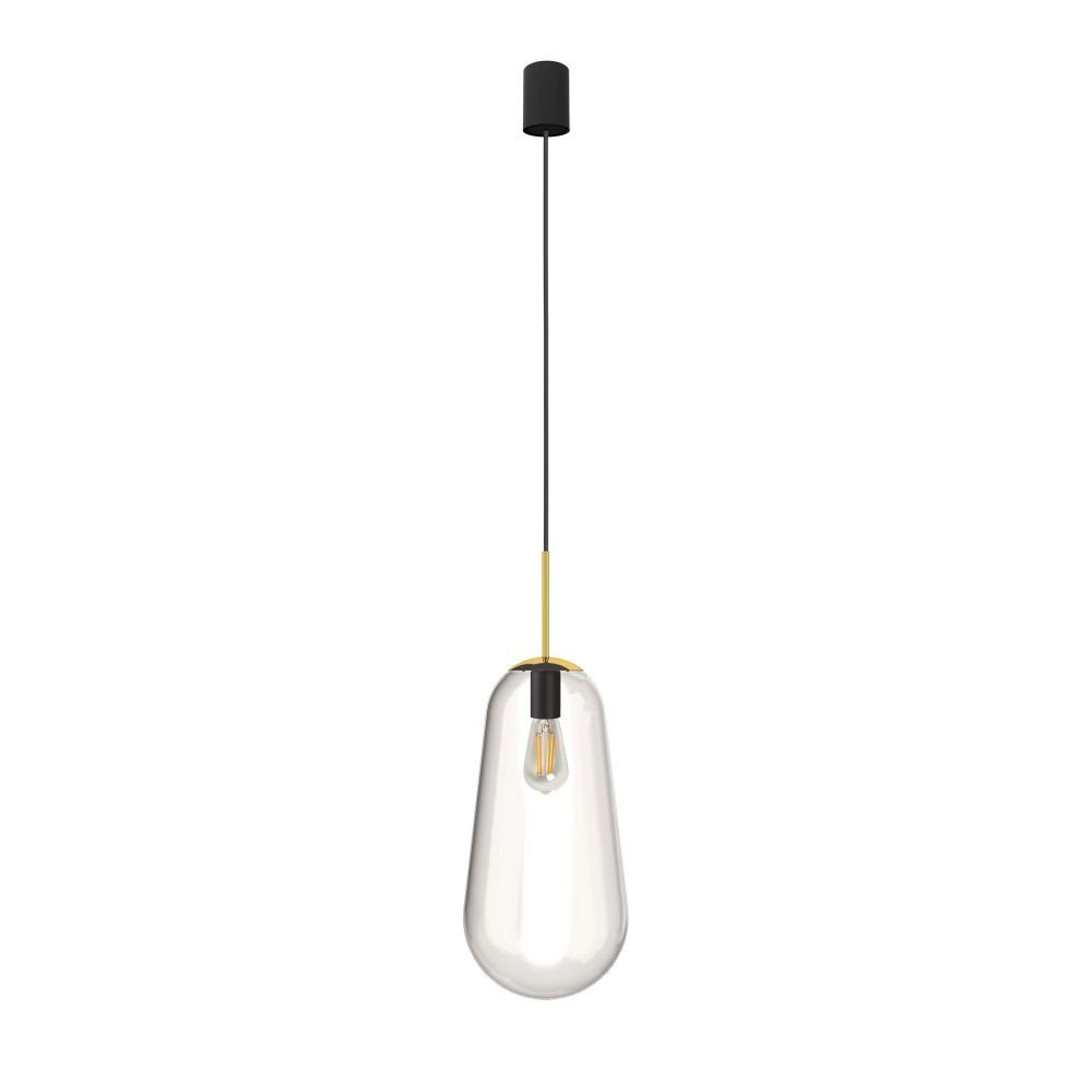 Licht-Erlebnisse Pendelleuchte MORNA, ohne Leuchtmittel, Hängelampe Glas elegant E27 Küche Esstisch Lampe