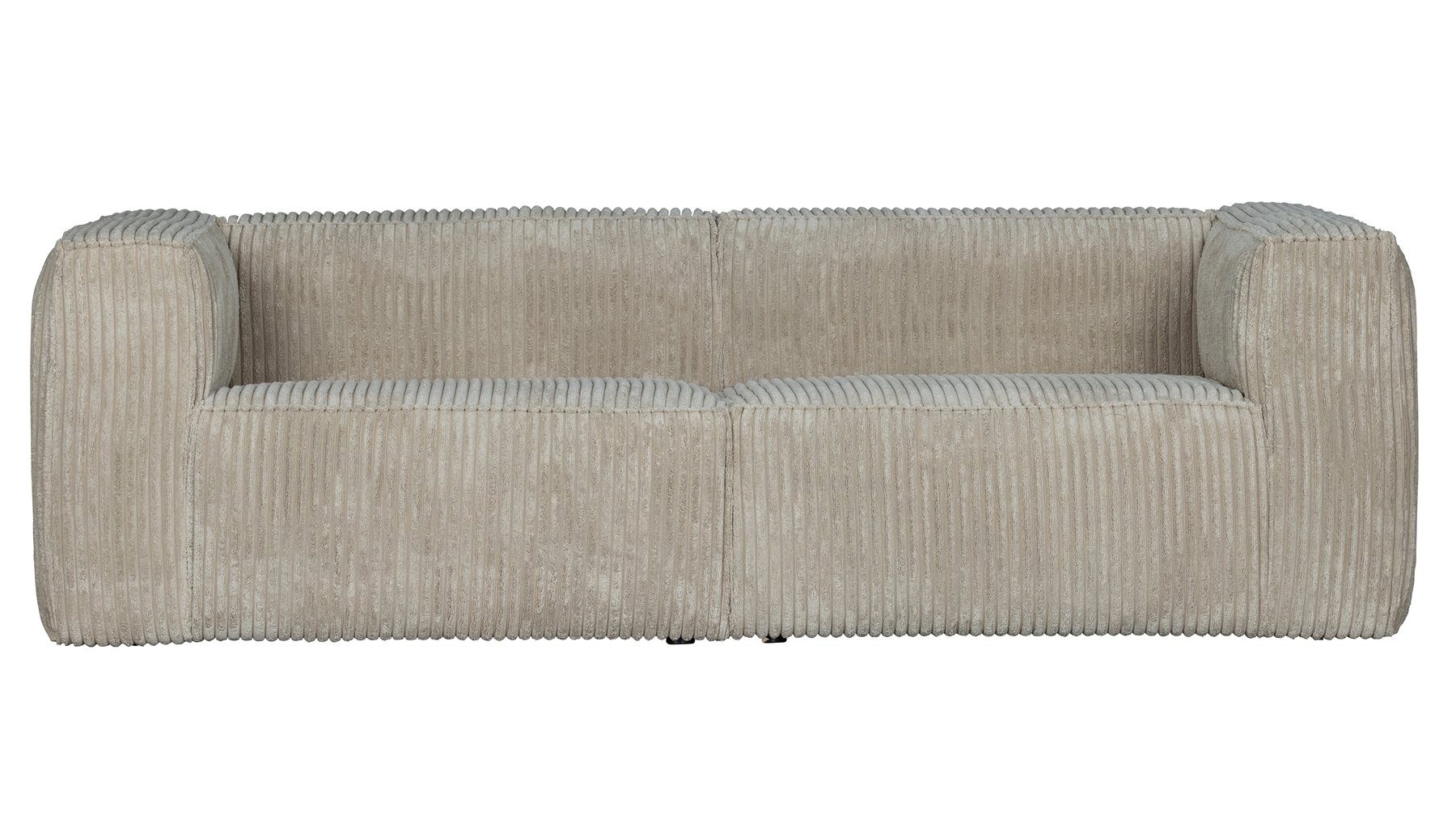 Natural, Ribcord WOOOD - freistellbar Sofa 3,5-Sitzer Sofa Bean