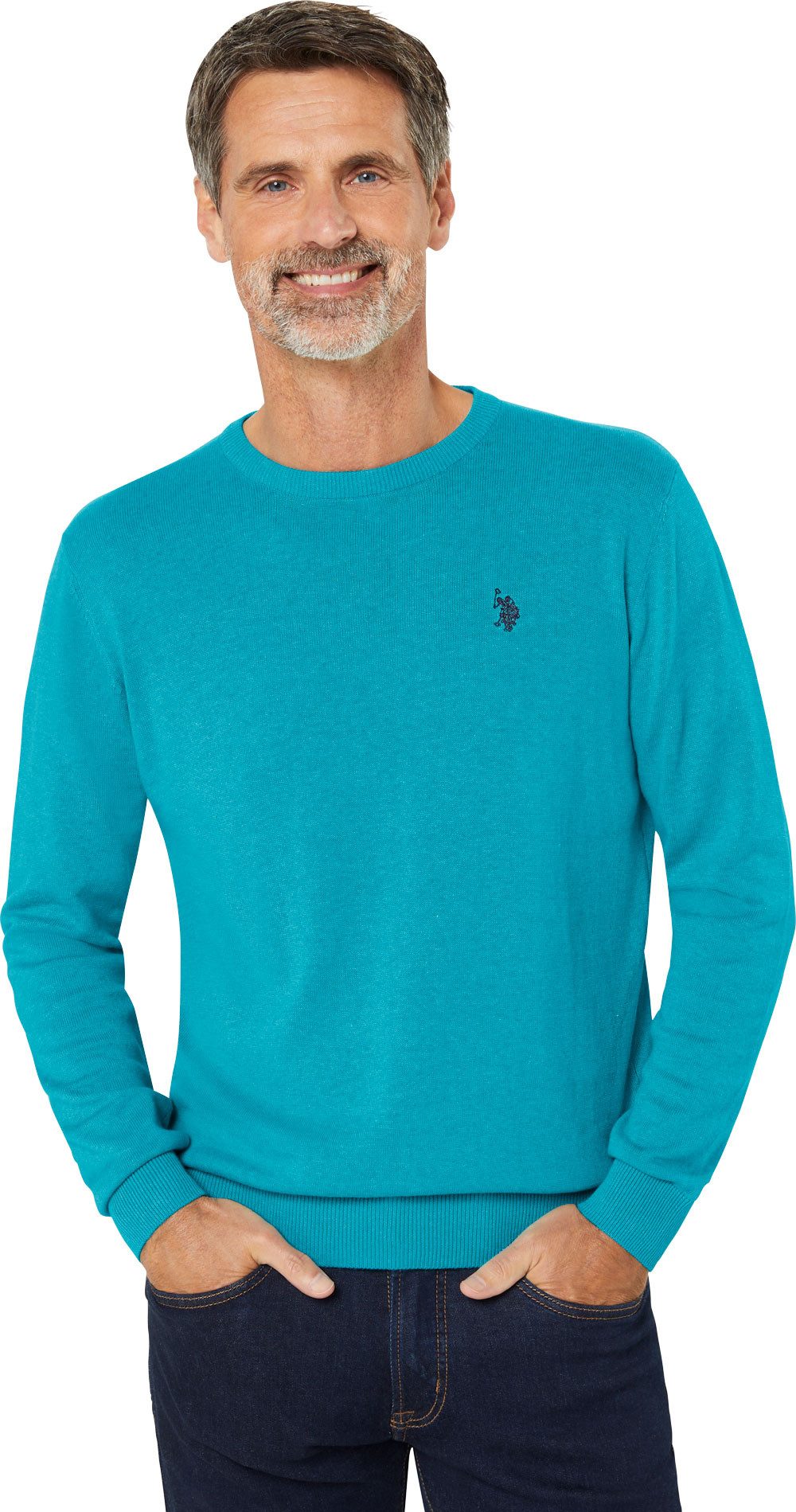 US Polo Assn. Rundhalspullover Besonders hautfreundlich dank 100% Baumwolle – Bild 3 von 5