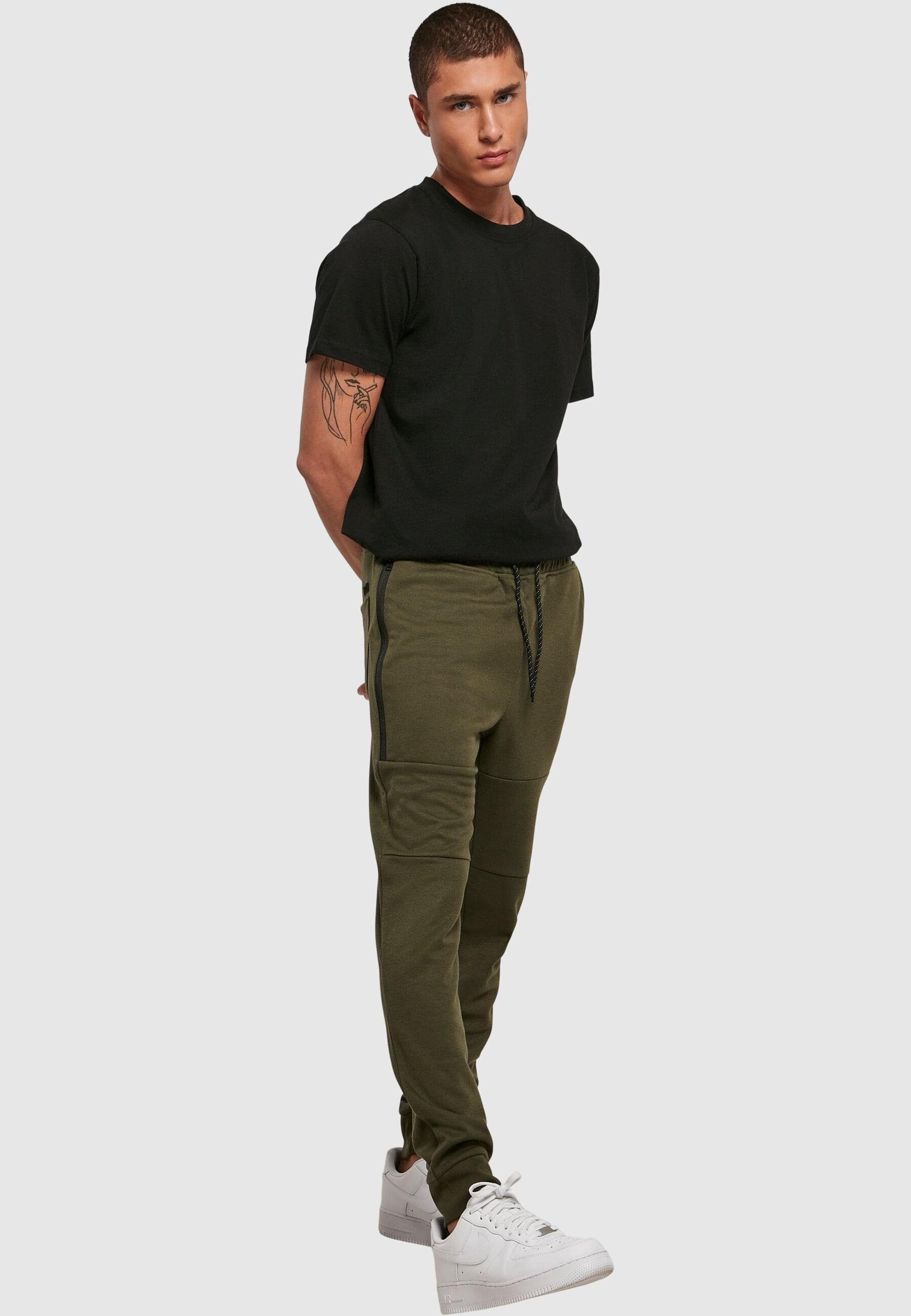 Zipper Stoffhose Southpole Herren Side Fleece Tech olive Jogger (1-tlg)