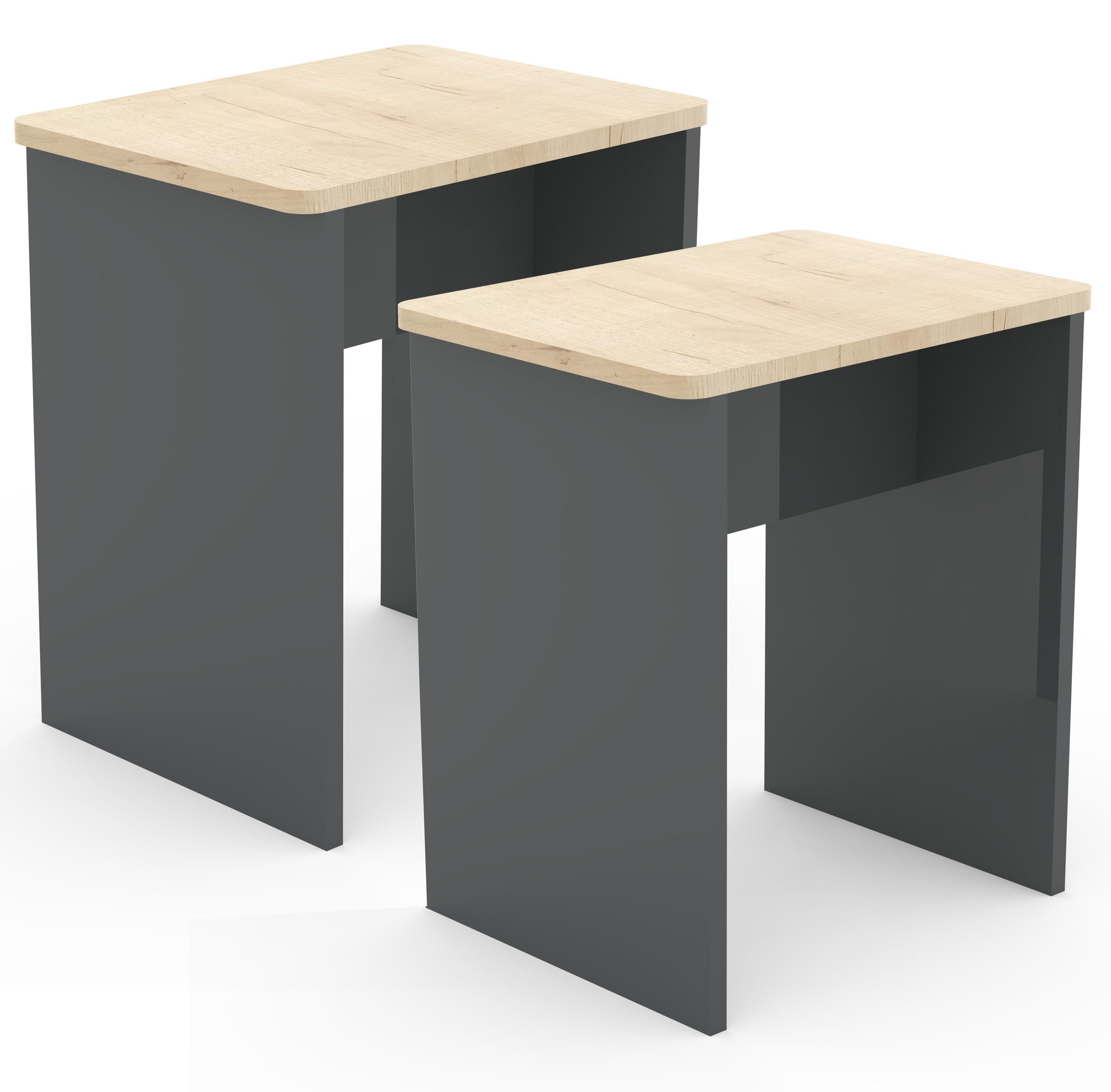 VCM Essgruppe 2er Set Sitzhocker Fußablage günstig online kaufen
