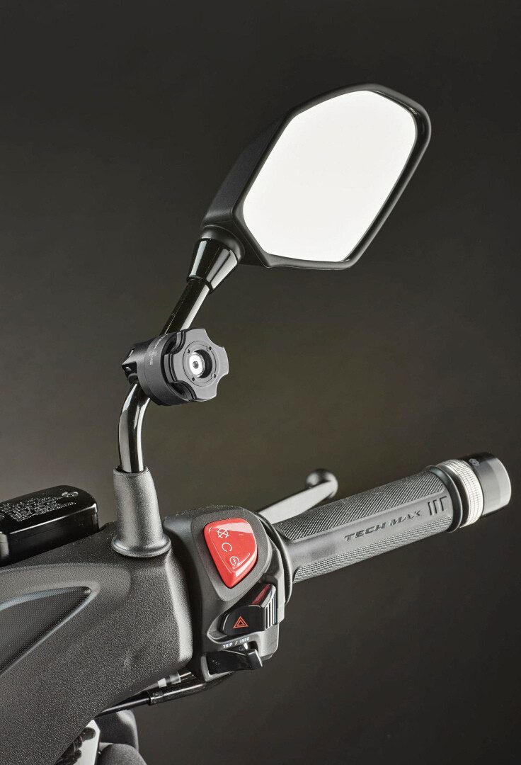 Interphone Quiklox Spiegelhalterung für Roller Motorrad-Navigationsgerät