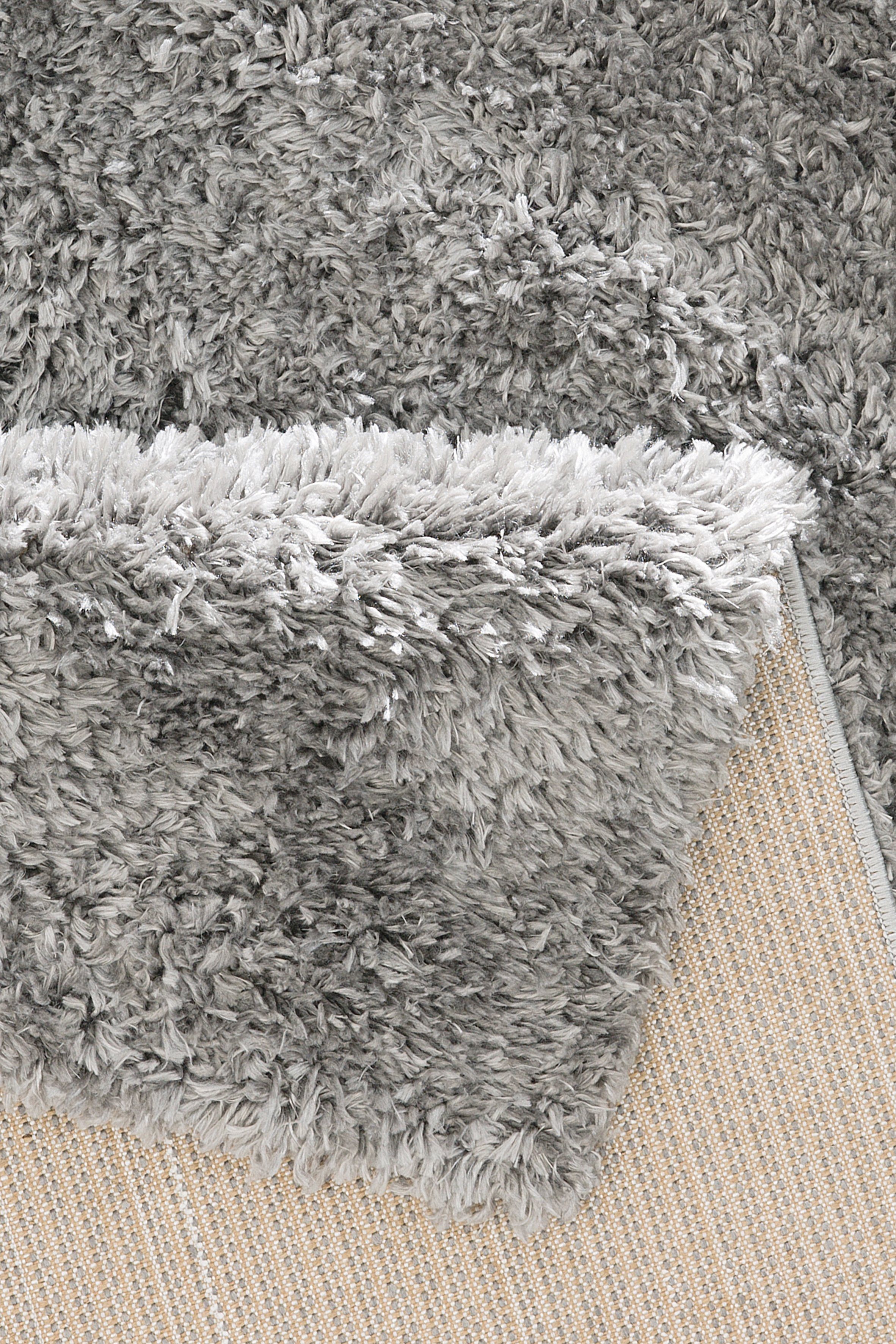 Teppich home, Shaggy my 50 grau mm, rechteckig, durch Boldo, weich Microfaser, Hochflor-Teppich besonders Höhe: