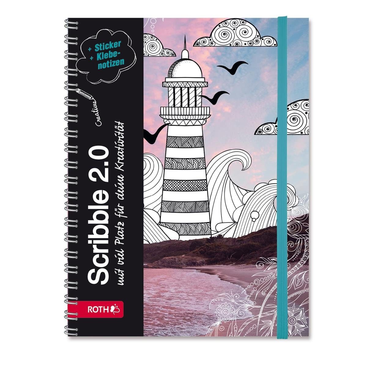 Roth Schulheft Roth Schülerkalender Lighthouse 15,7x21,2cm, Wire-O-Bindung