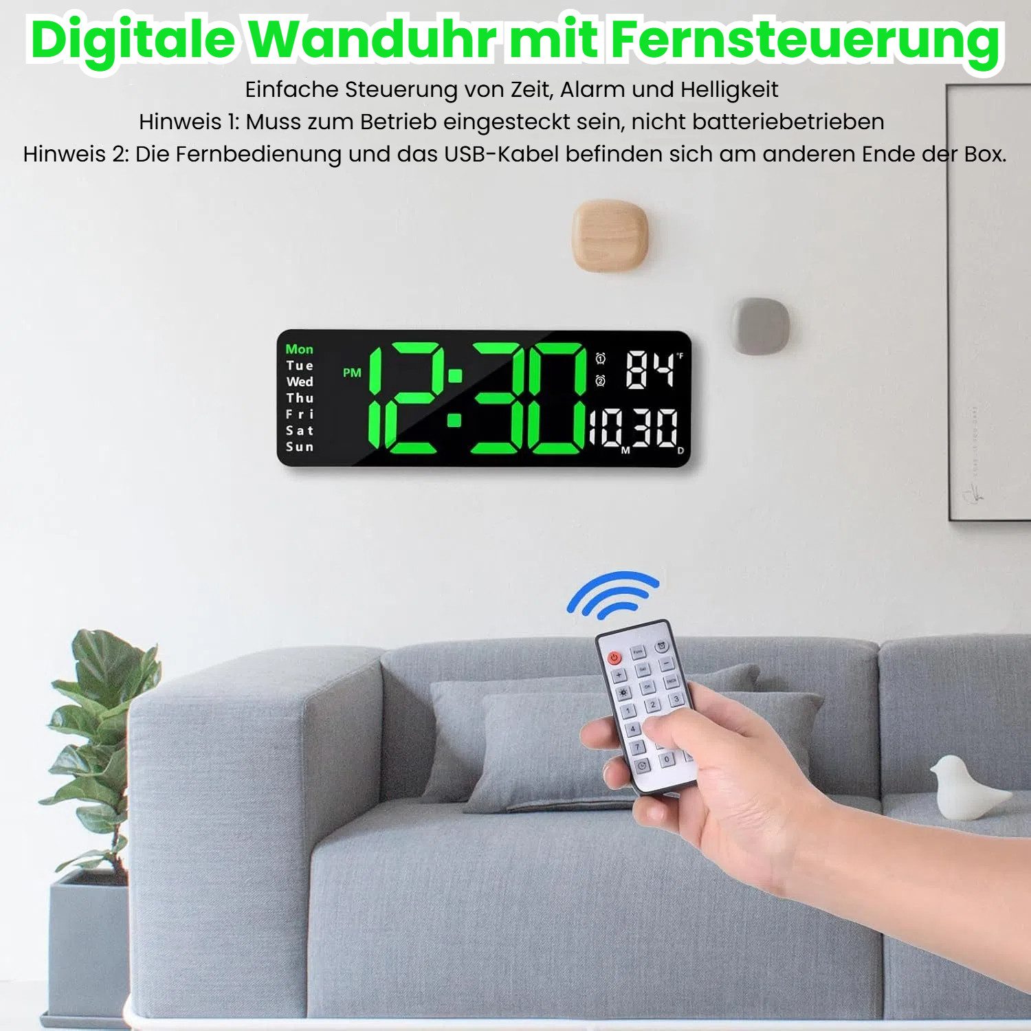 BlingBin Wecker LED Digital Display Wecker, günstig online kaufen