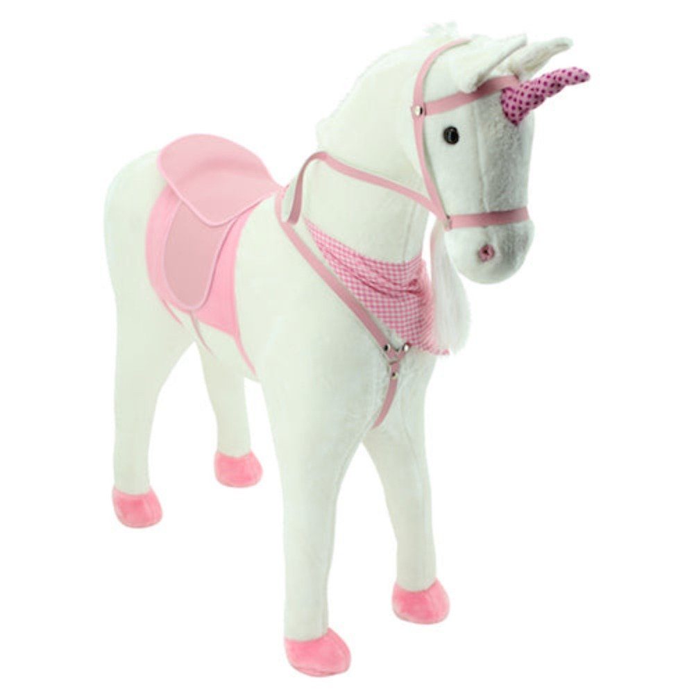 Sweety-Toys Stehpferd Sweety Toys 10387 Plüsch Einhorn ca. 105cm Kopfhöhe