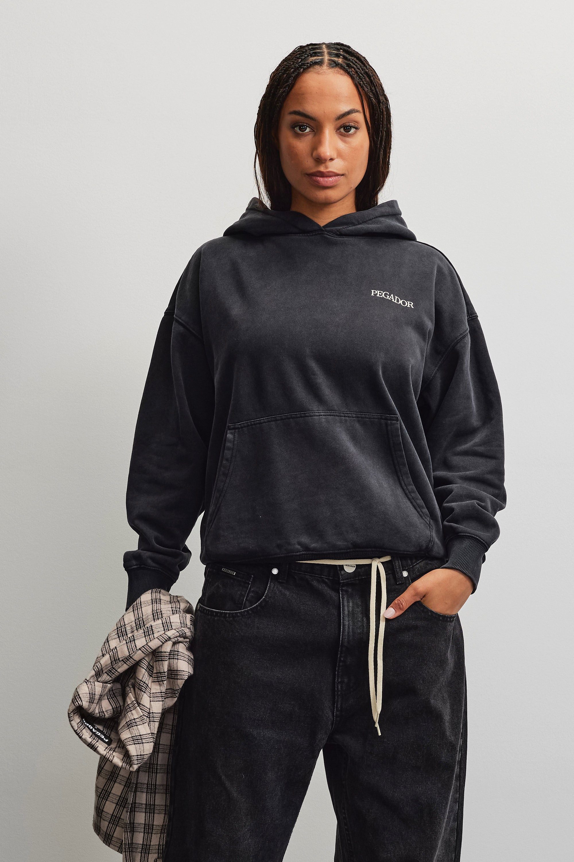 PEGADOR Kapuzensweatshirt ASTI OVERSIZED HOODIE Baumwollmischung, oversize