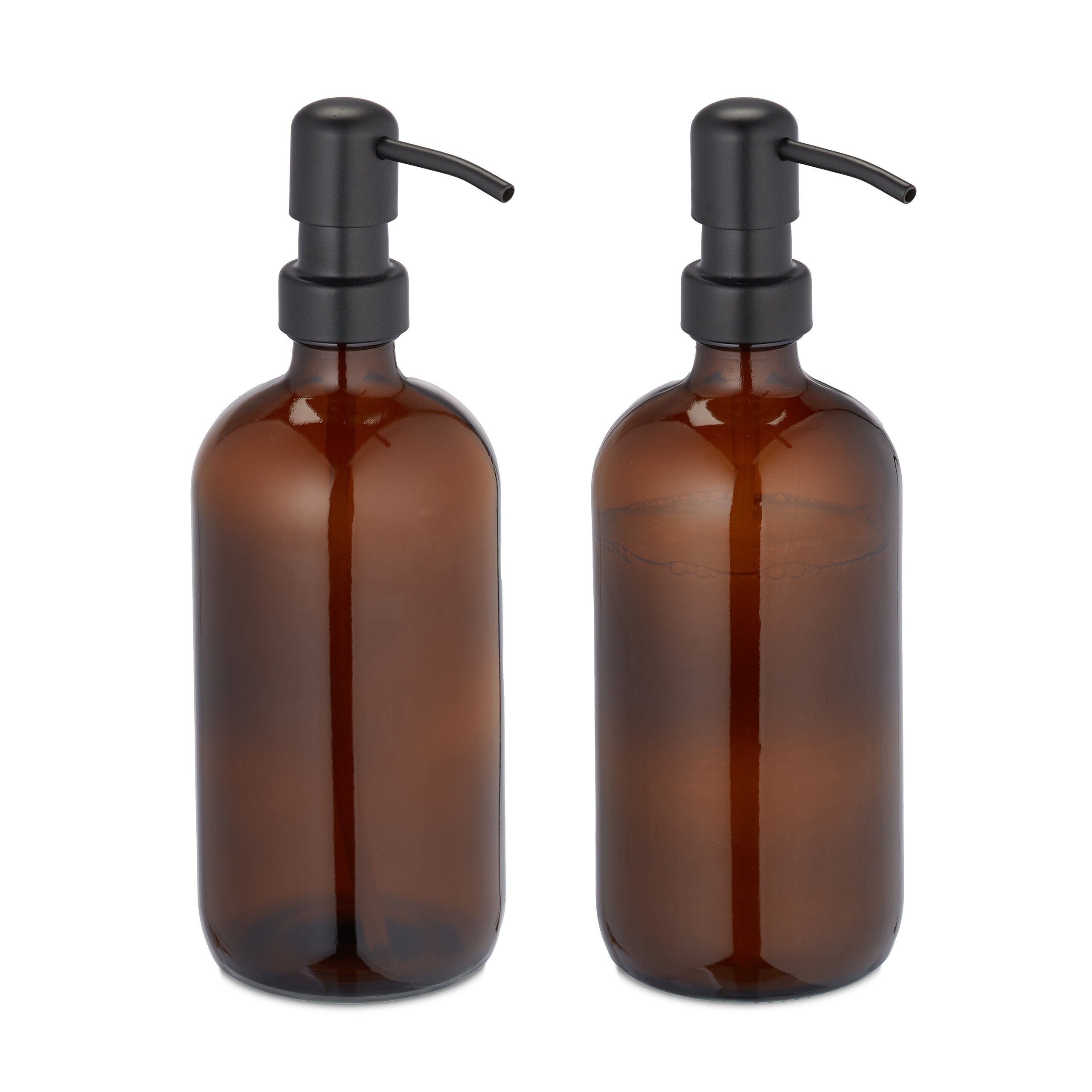 relaxdays Seifenspender Glas Seifenspender 2er Set günstig online kaufen