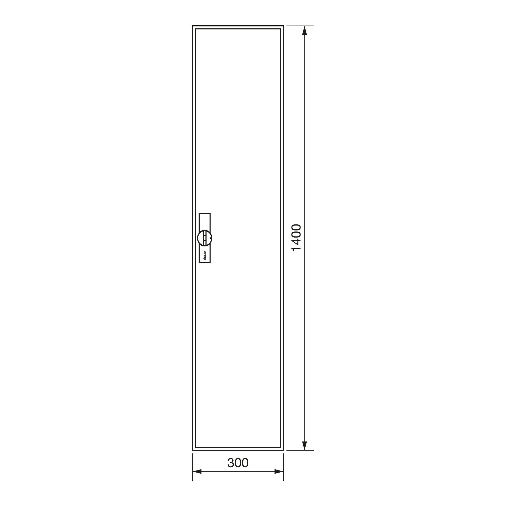 Hager Stromerzeuger Hager Zählerschrank,universZ 1400x300x205,IP44 ZB51S