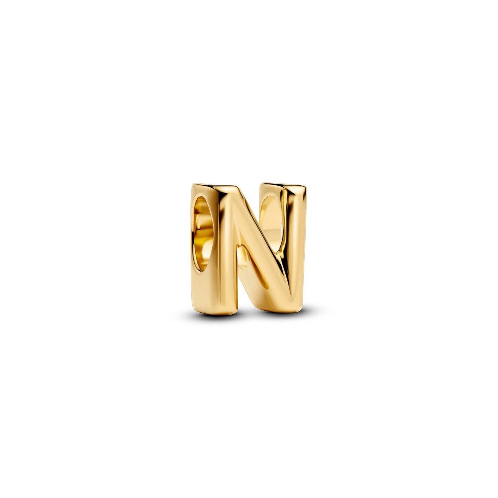 Pandora Charm-Einhänger Pandora Moments Buchstabe N Alphabet-Charm 763960C00