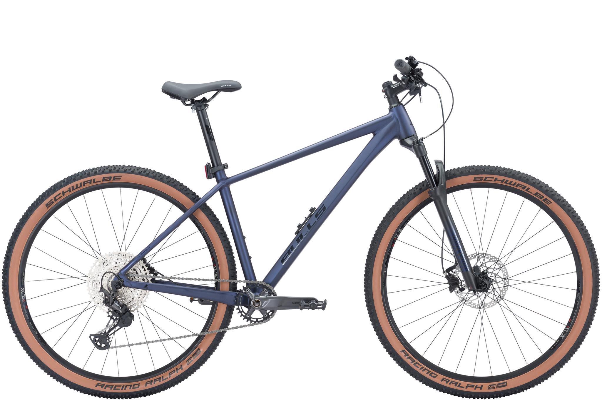 Bulls Mountainbike Bulls Copperhead 3S 29'' blau matt 2024, 12 Gang SHIMANO Deore XT RD-M8100 shadow+, Kettenschaltung