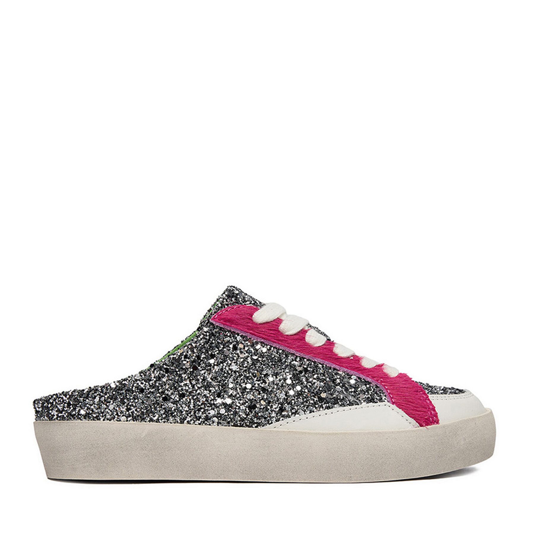 Eva Minge Eva Minge Damen-Flip-Flops in Silber Badepantolette