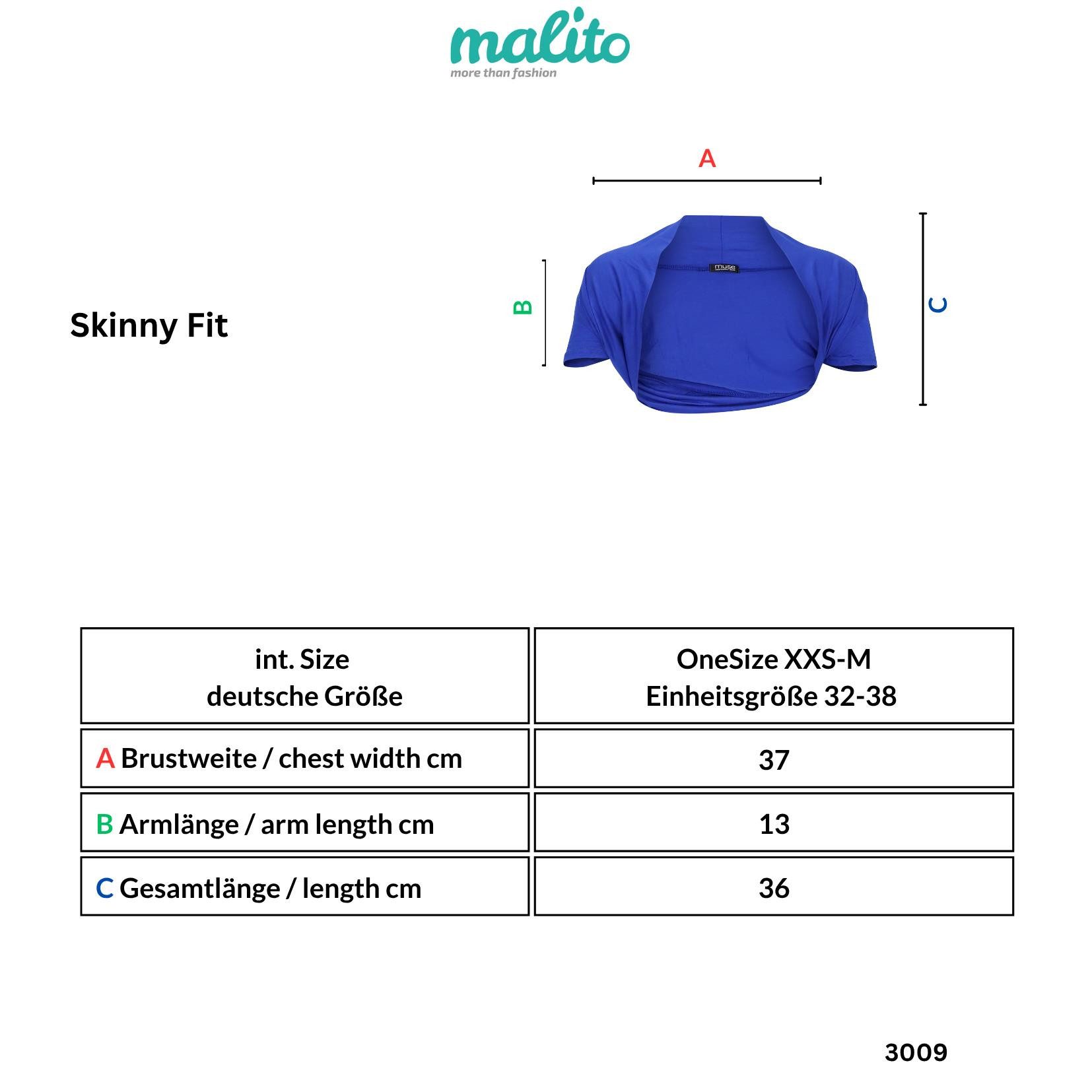 Easy Young Fashion Bolero Kurzarm Bolero 3009 Basic kurzarm Bolero