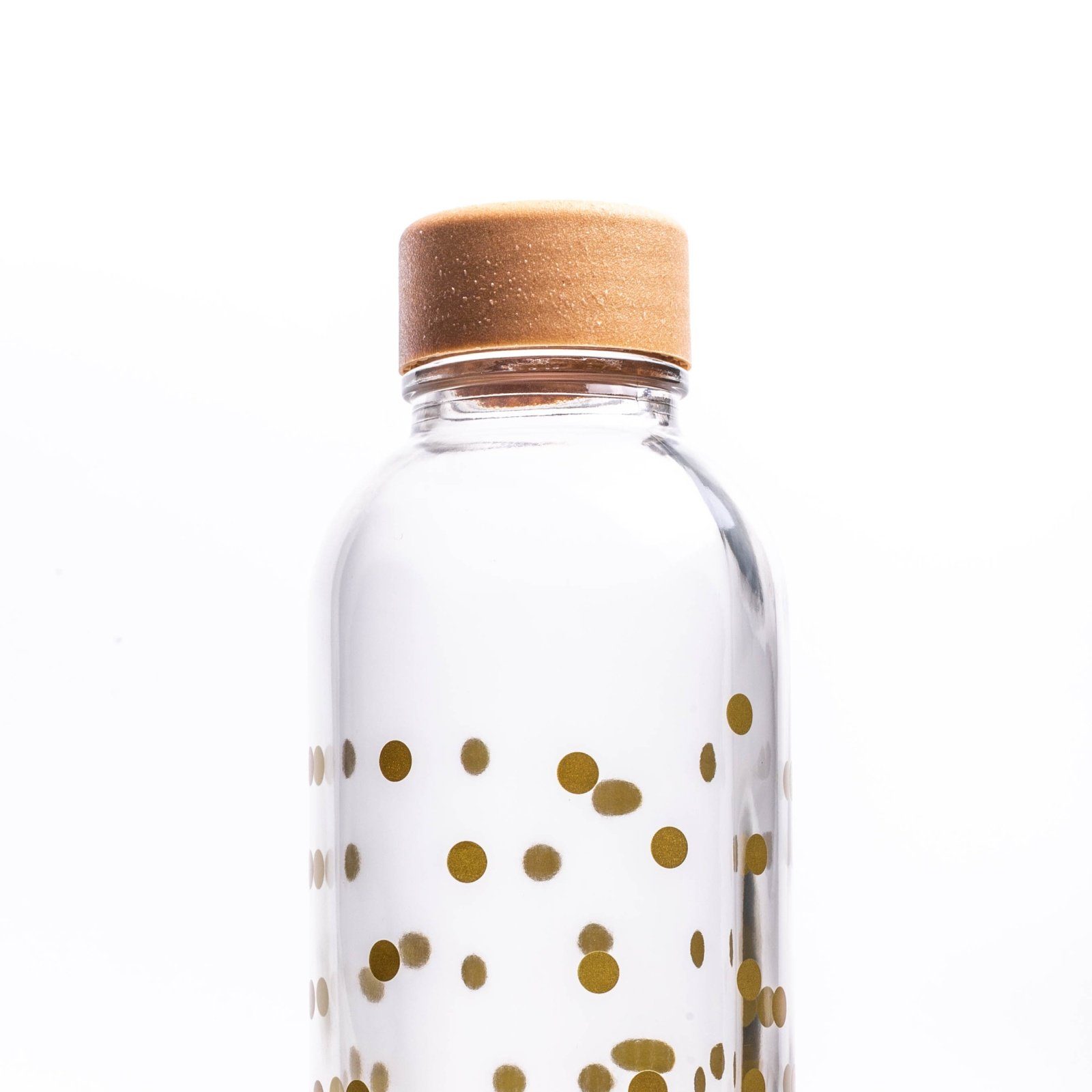 yogabox Trinkflasche CARRY 0.7 GLAS, GOLD PURE produziert Regional l