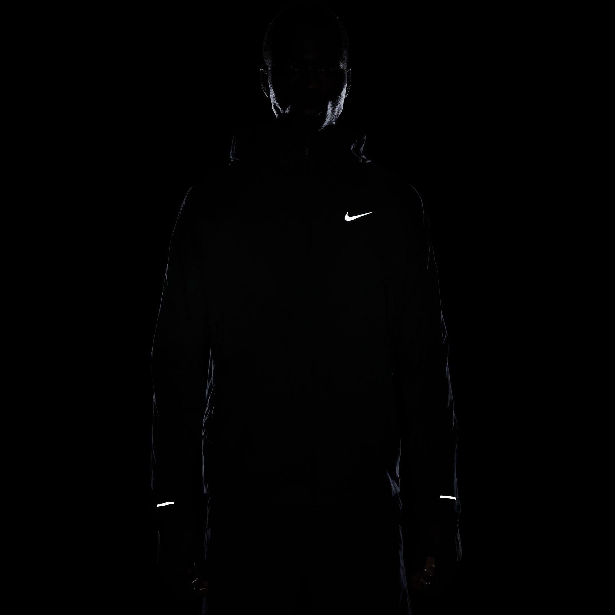 MEN'S JACKET IMPOSSIBLY SILV LIGHT Nike BLACK/BLACK/REFLECTIVE RUNNING Laufjacke WINDRUNNER