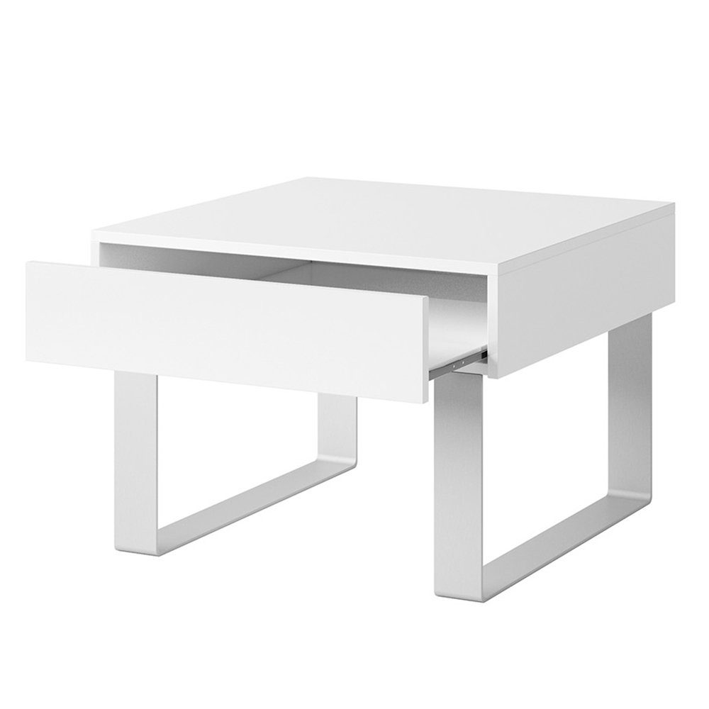 Lomadox Couchtisch CAIRNS-132, in weiß Hochglanz, Modern, grifflos günstig online kaufen
