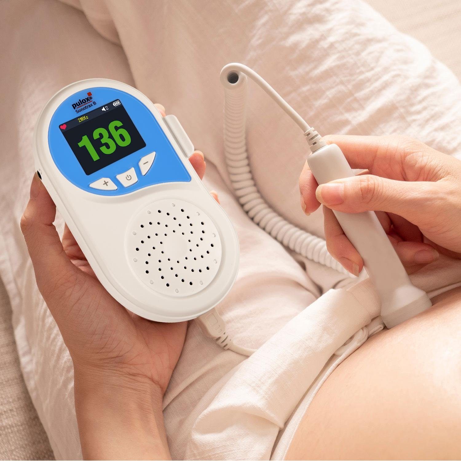 pulox Babyphone Sonotrax B - Ultraschall Fetal-Doppler mit Lautsprecher