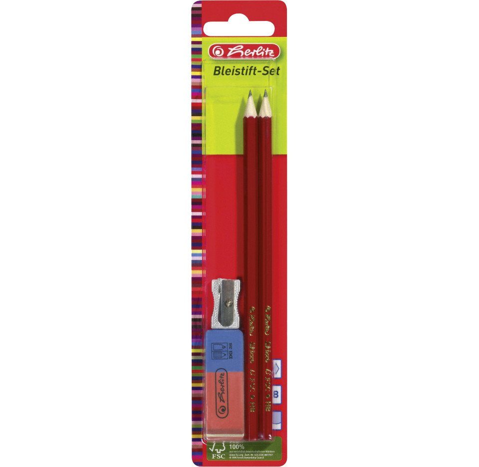 Herlitz Collegeblock herlitz Bleistift-Set Skizzo 4-teilig 174 mm