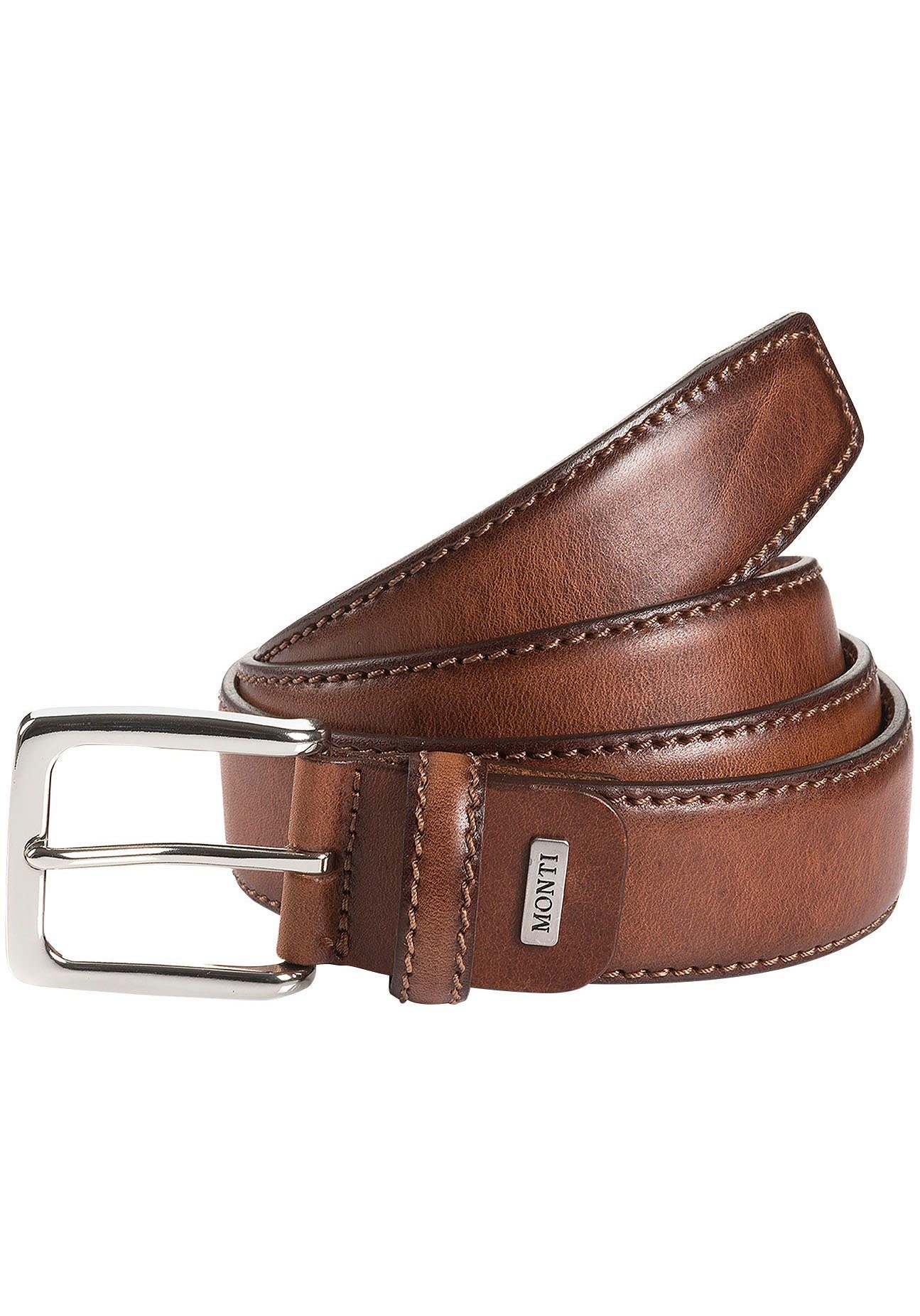 MONTI Ledergürtel BARCELONA 3,5 cm breit, Klassisch-Business, kürzbar günstig online kaufen