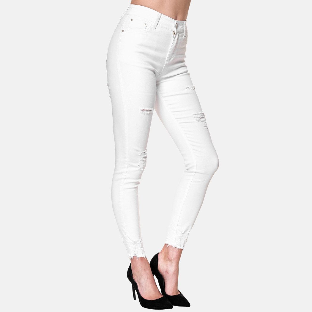 Elara Stoffhose Highwaist Destroyed Jeans (1-tlg) – Bild 3 von 5