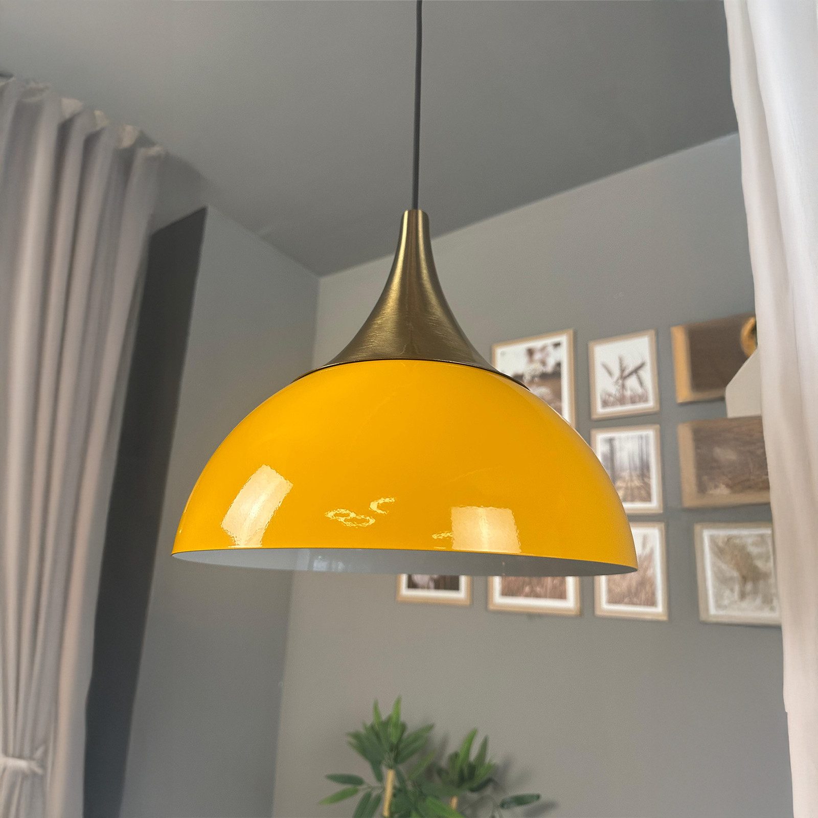 Bamyum Pendelleuchte Pendelleuchte Yimpi Metall Ø30 cm, E27, Moderne Pendelleuchte, ohne Leuchtmittel
