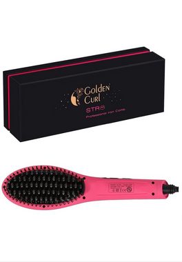 Golden Curl Glätteisen STR8 Glättbürste Keramik-Beschichtung, Set, ohne Akku und Ladegerät