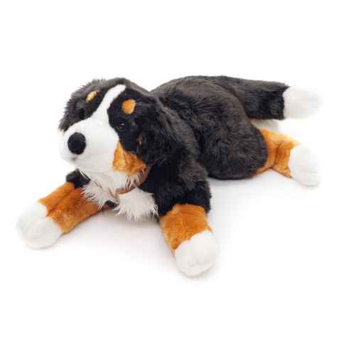 Uni-Toys Kuscheltier Berner Sennenhund mit Geschirr - 62 cm - Plüsch-Hund - Plüschtier, zu 100 % recyceltes Füllmaterial