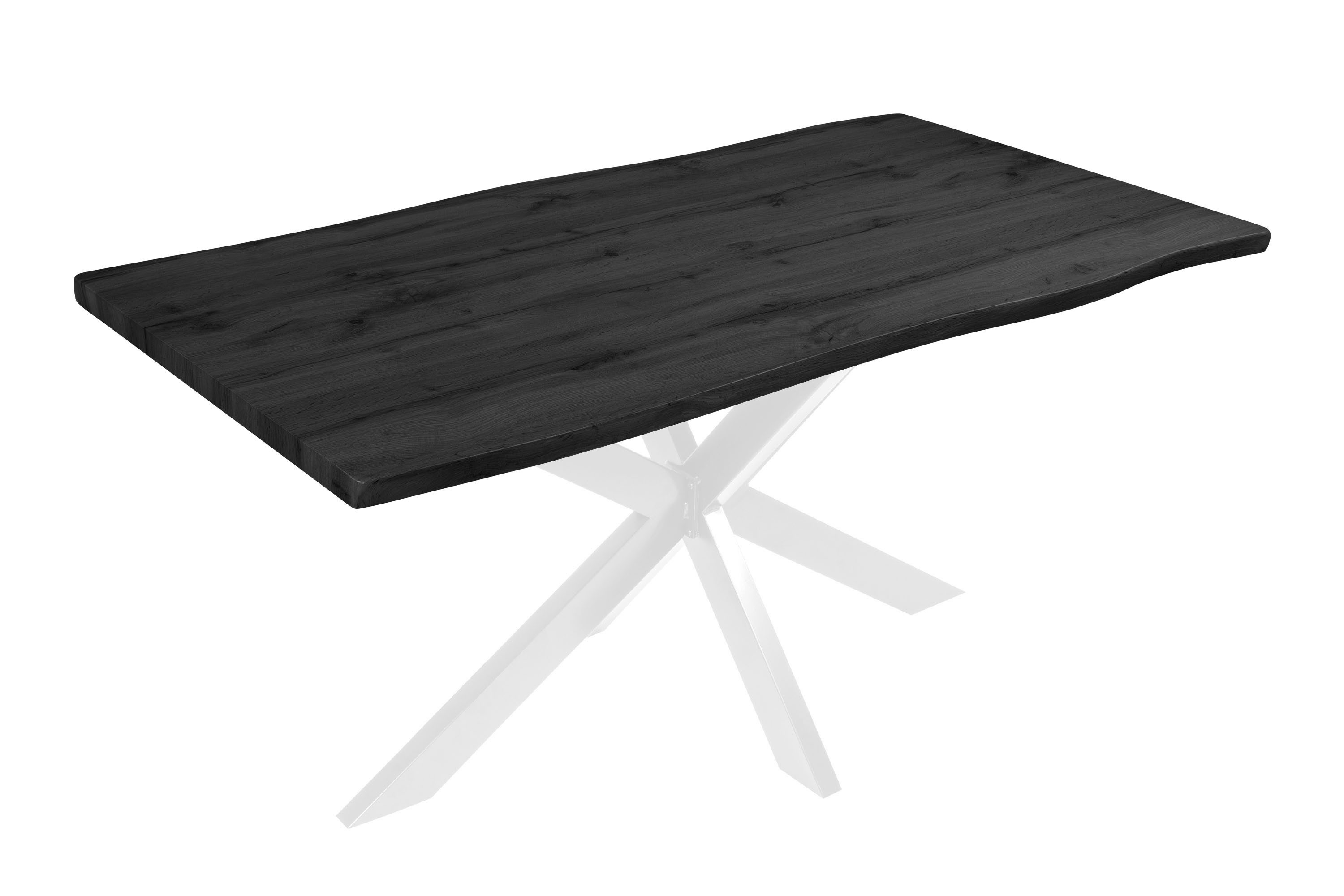 Loreno® Esstisch Josy, Holz-Optik Grau, Baumkante, günstig online kaufen