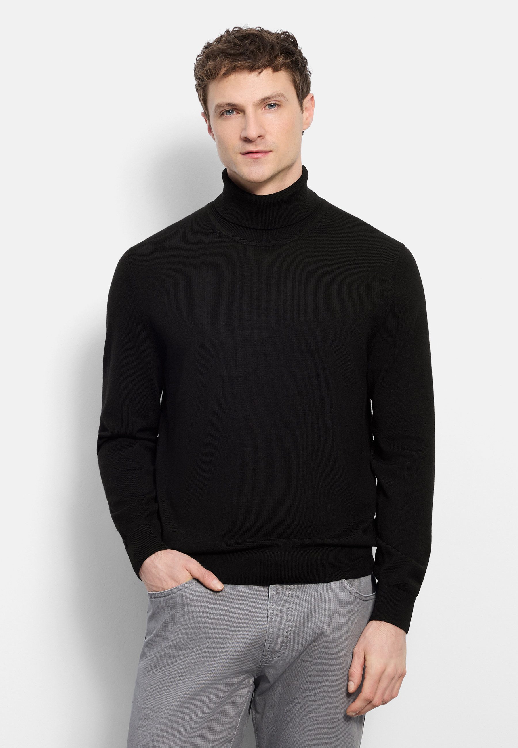 OLYMP Rollkragenpullover OLYMP Casual Strick, Rollkragen