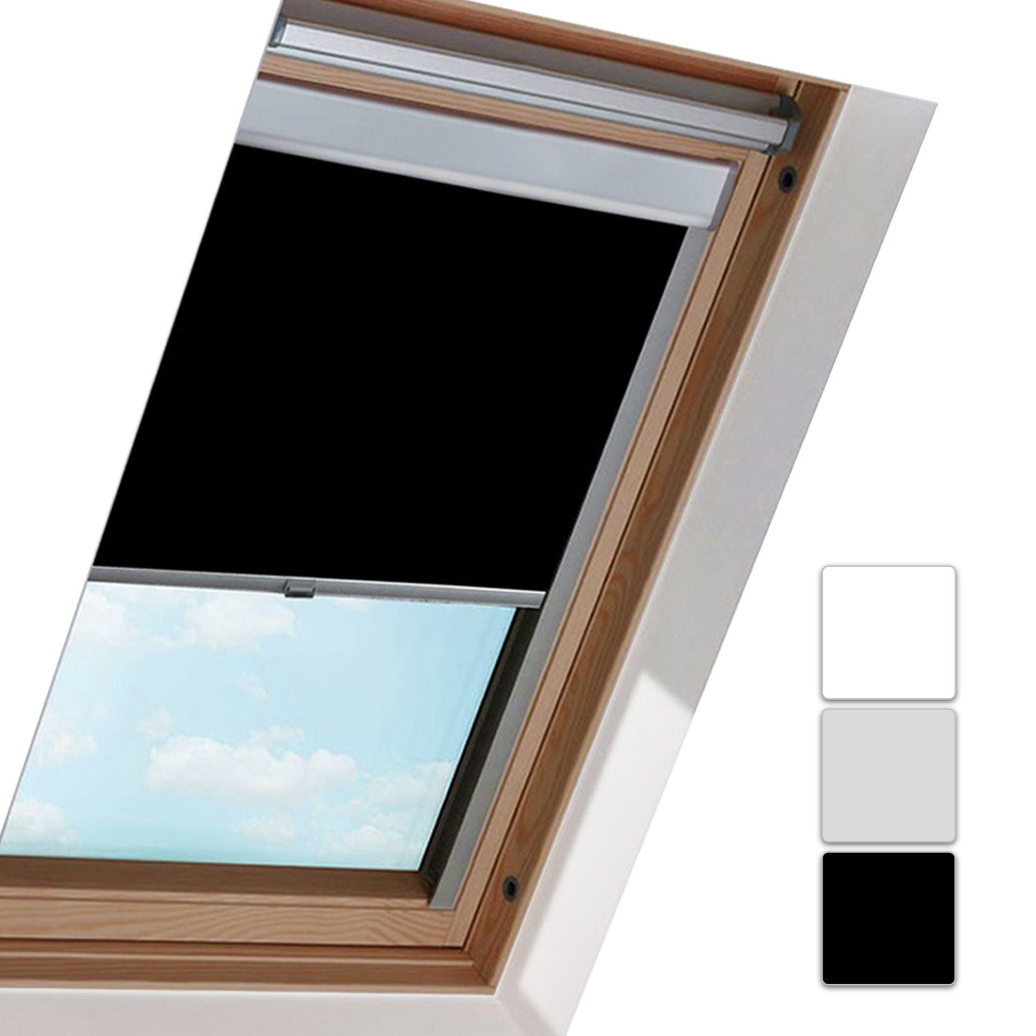 Verdunklungsrollo Verdunklungsrollo Dachfenster Thermorollo, Clanmacy günstig online kaufen