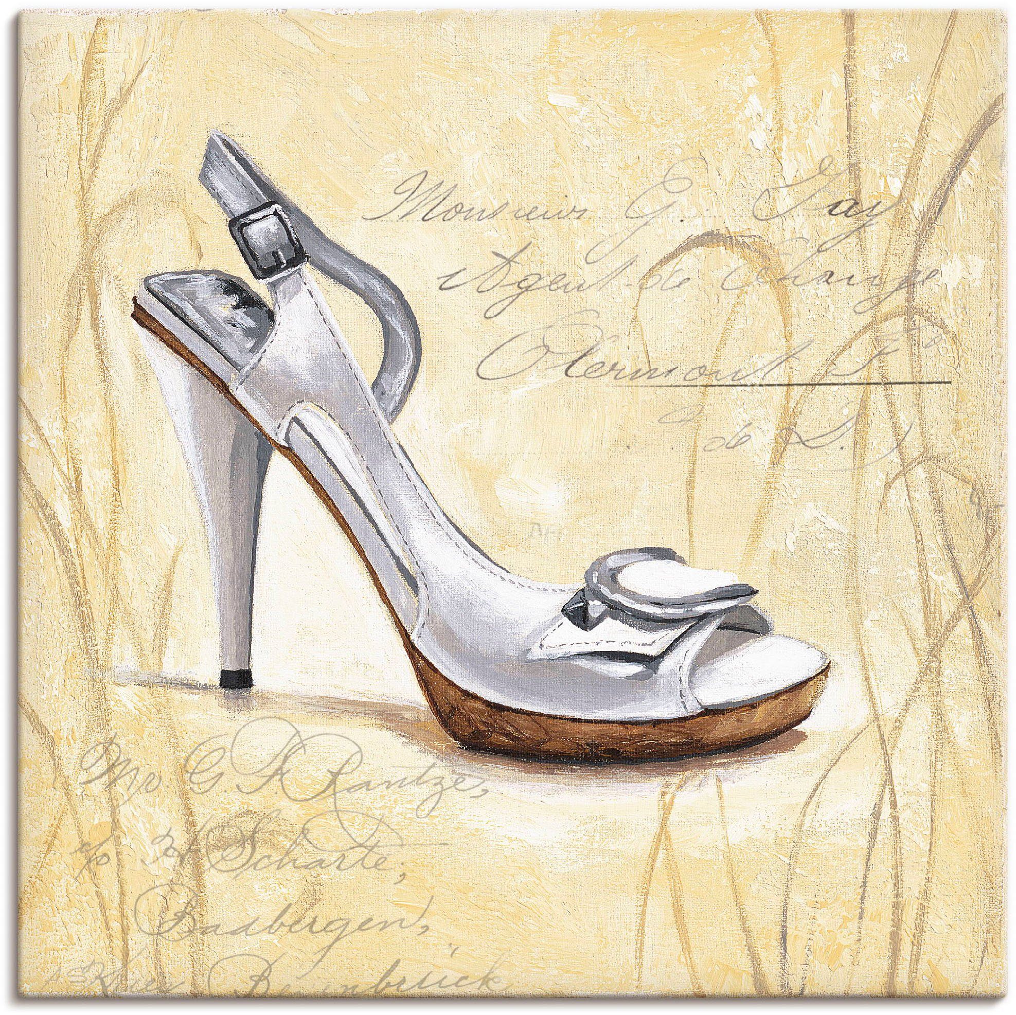 Artland Leinwandbild Stiletto IV - Schuh, Mode (1 St), auf Keilrahmen gespannt