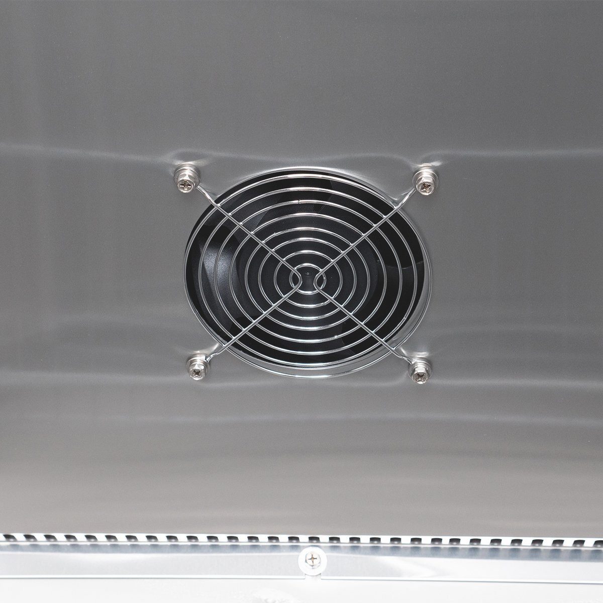 GastroHero Kühlschrank Kühlschrank 429 Liter - Edelstahl, 3x GN1/1, Gastronomie, Imbiss SNACKH400TN, 201 cm hoch, 68 cm breit, LED-Beleuchtung, digitales Thermo – Bild 5 von 5