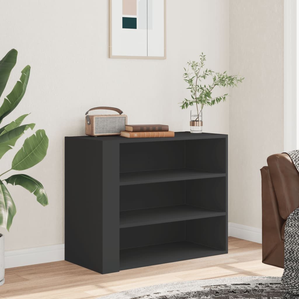 vidaXL Regal Wandregal Schwarz 75x35x60 cm günstig online kaufen