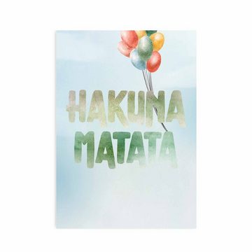 WANDKIND Poster Kinderzimmer Poster 3er Set Premium P754 / Hakuna Matata Party, Wandposter in verschiedenen Größen