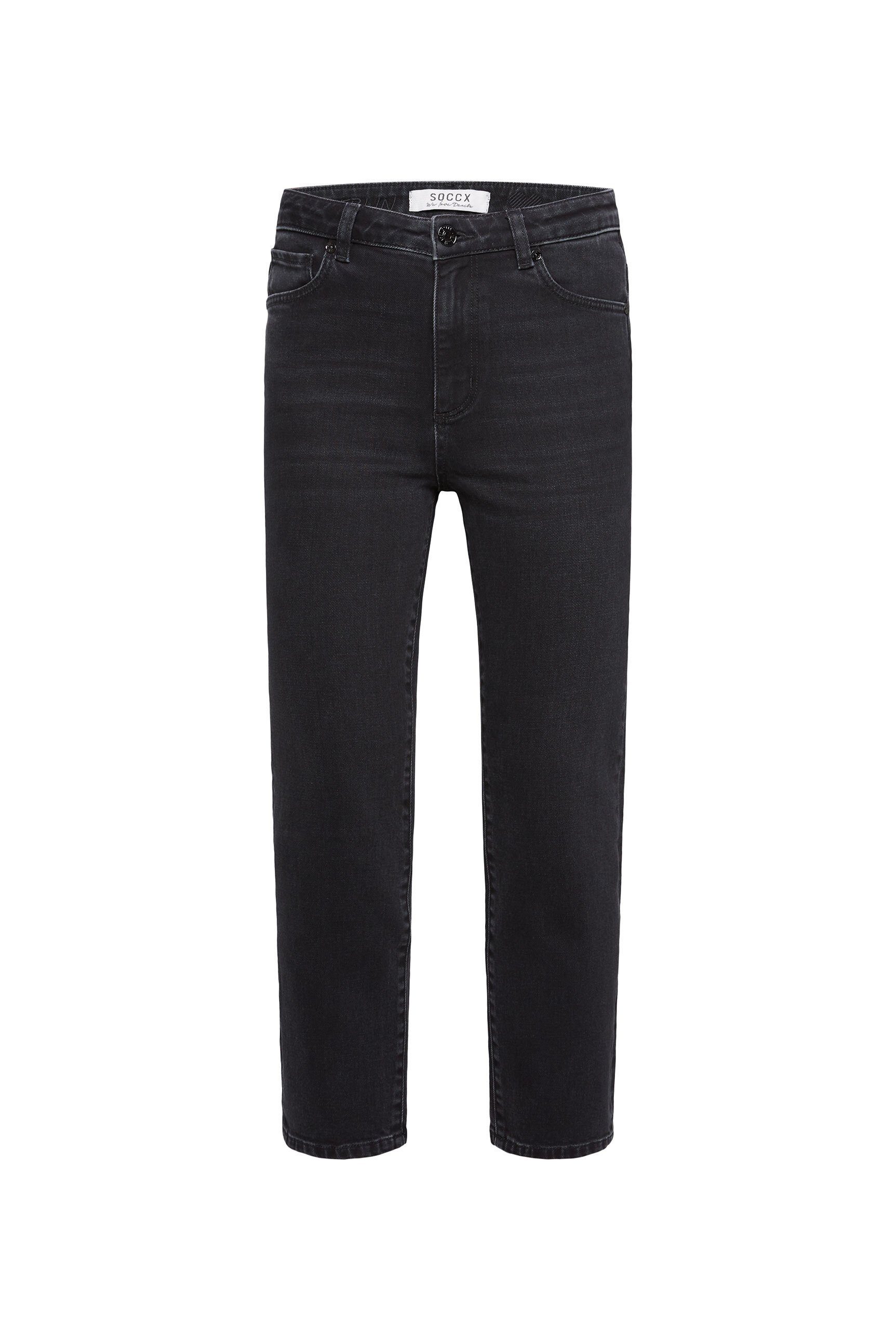 SOCCX Mom-Jeans mit hoher Leibhöhe