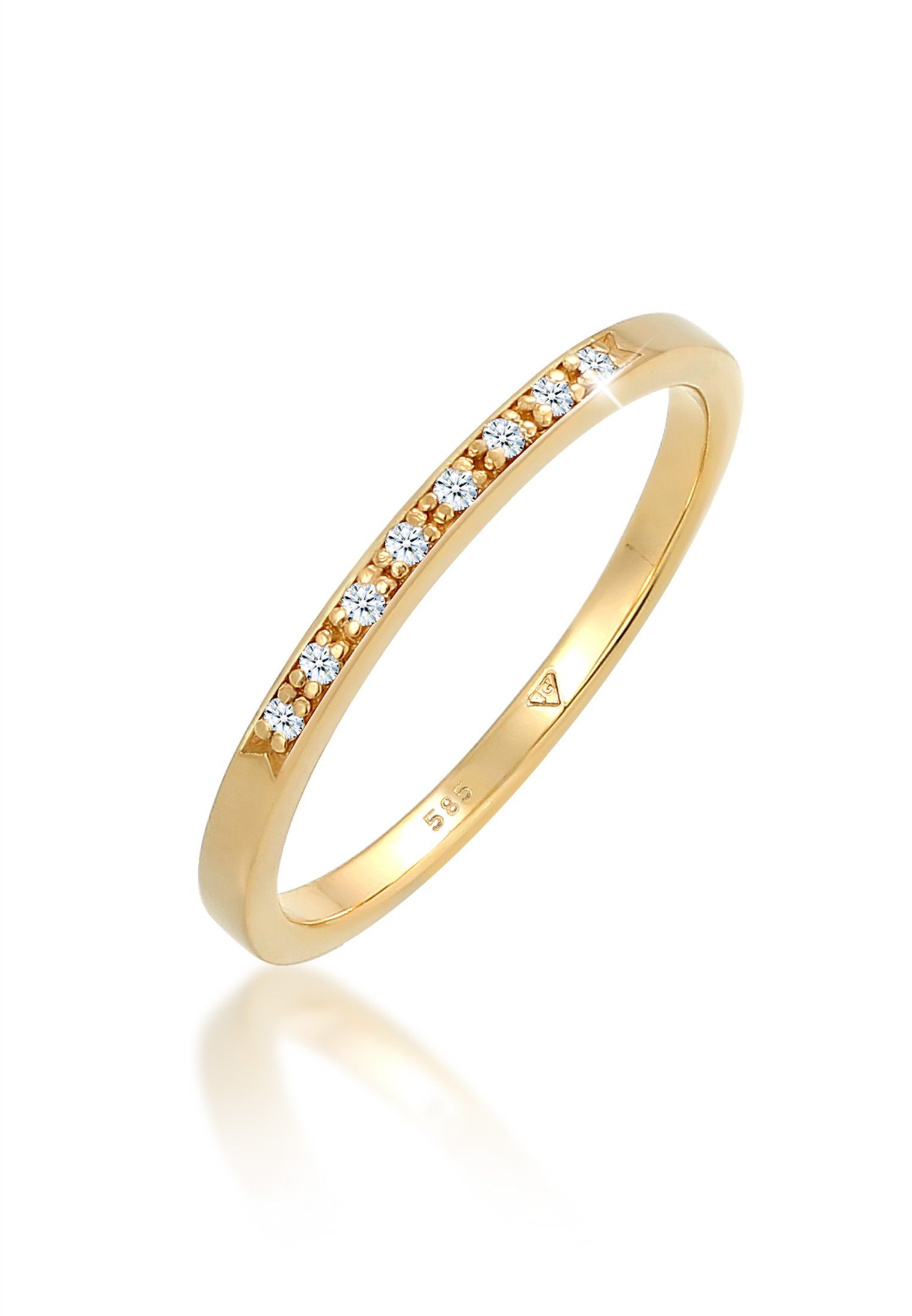 Elli DIAMONDS Verlobungsring Bandring Verlobung Diamant günstig online kaufen