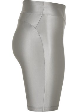 URBAN CLASSICS Stoffhose Damen Ladies Highwaist Shiny Metallic Cycle Shorts (1-tlg)