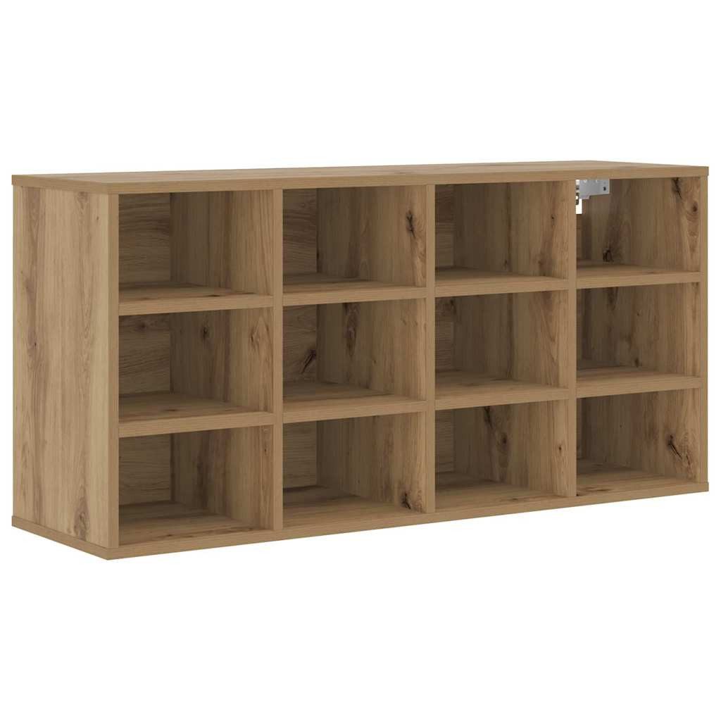 vidaXL Schuhregal Schuhschrank 103 x 30 x 51 cm Holzwerkstoff Artisan-Eiche, 1-tlg.