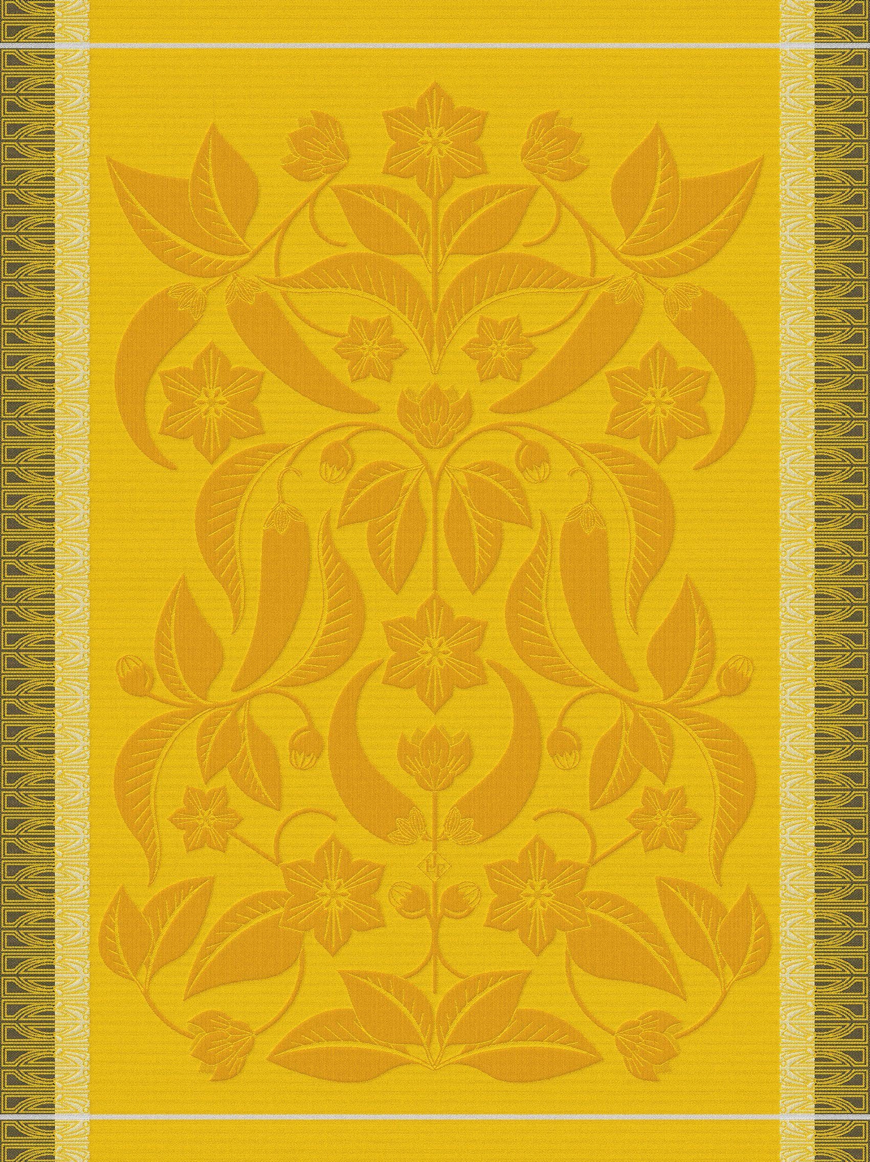 Le Jacquard Francais Geschirrtuch Geschirrtuch Piments Jaune 60x80 cm, (1-tlg., 1 x Geschirrtuch), jacquard-gewebt