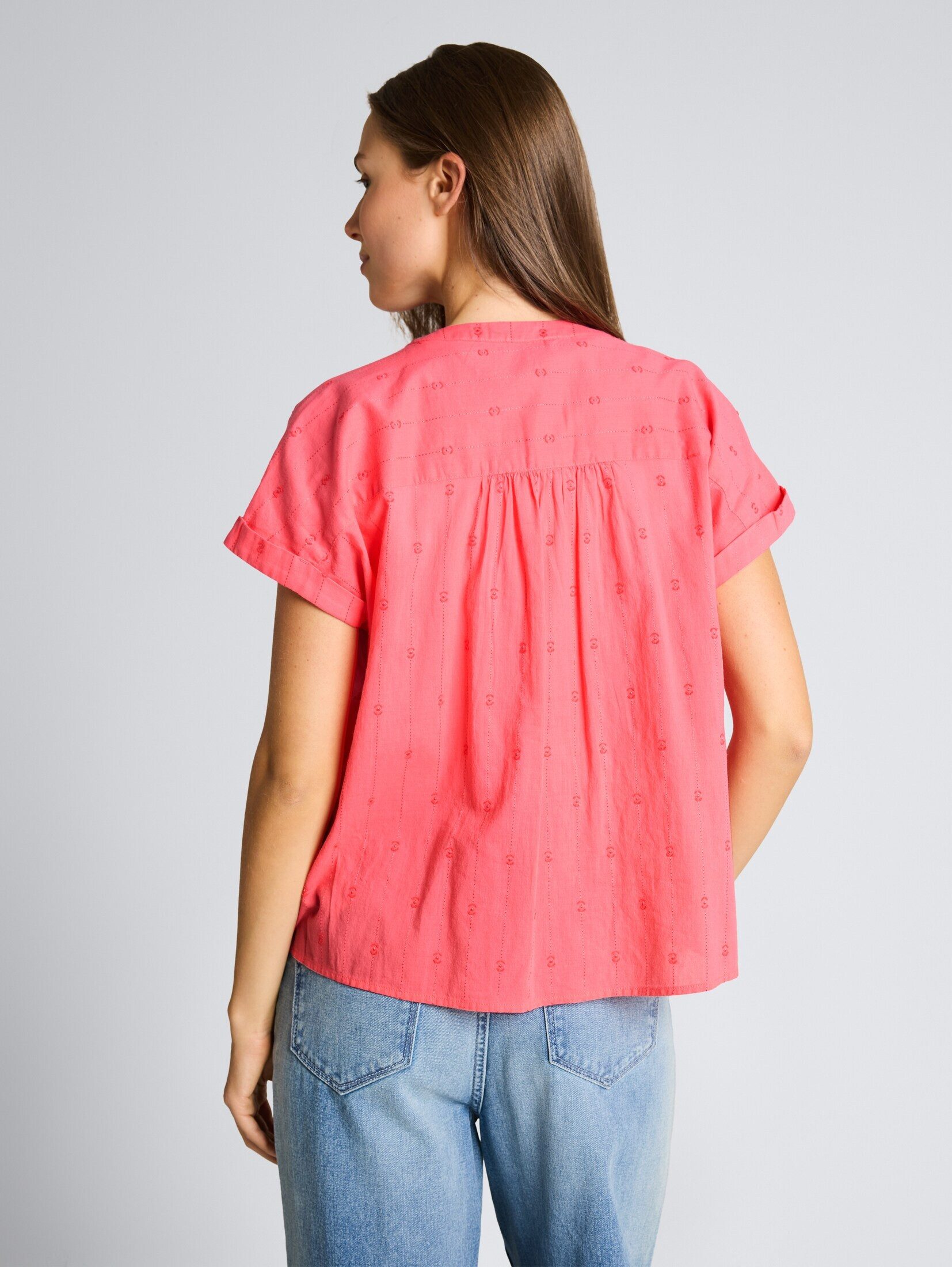 TOM TAILOR Kurzarmbluse Blusen & Shirts Loose Fit Bluse