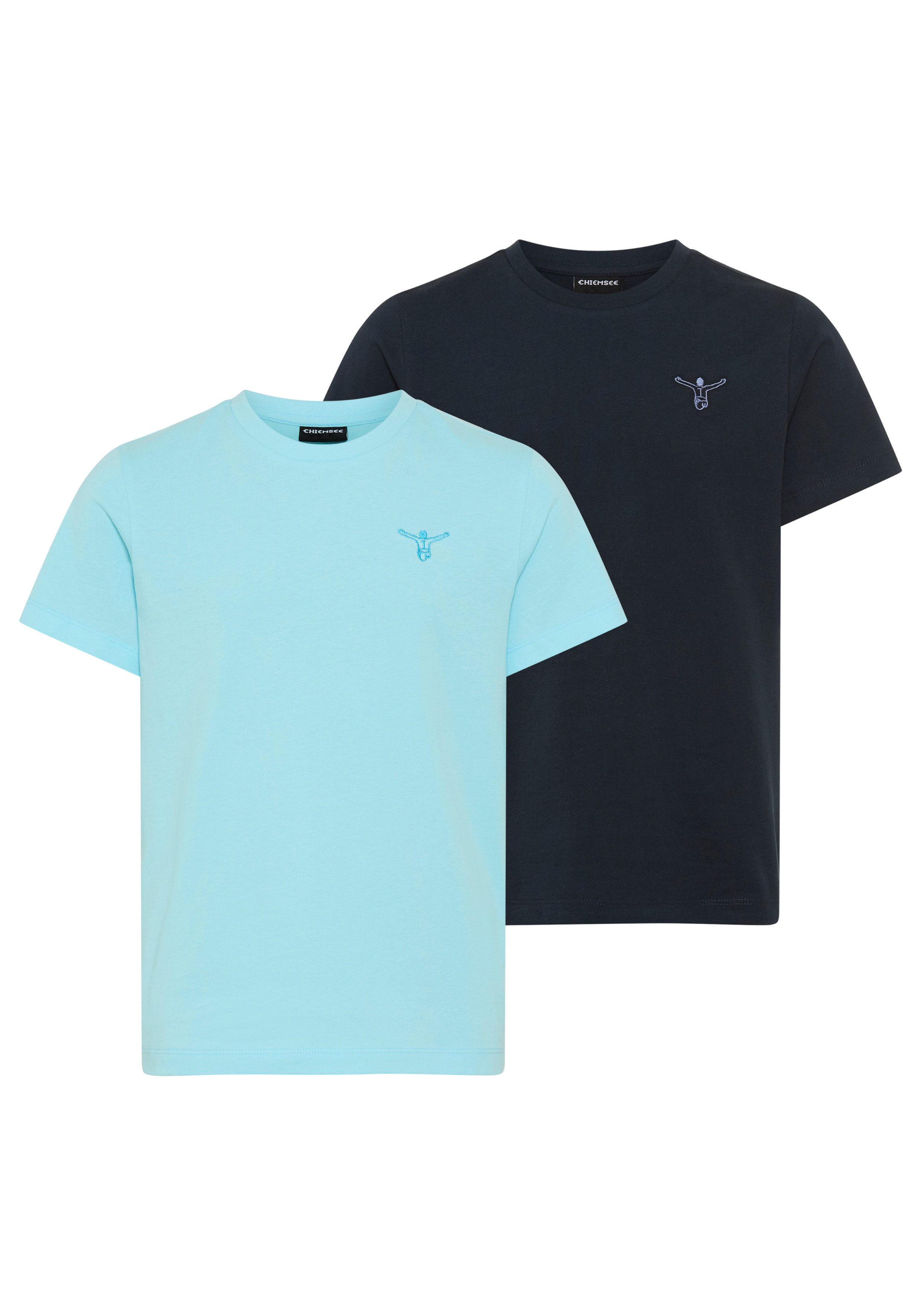 Chiemsee T-Shirt 2pack BOYS SHIRT (Packung, 2-tlg) 2er-Pack, Kurzarm, mit Rundhalsausschnitt, aus Baumwolle